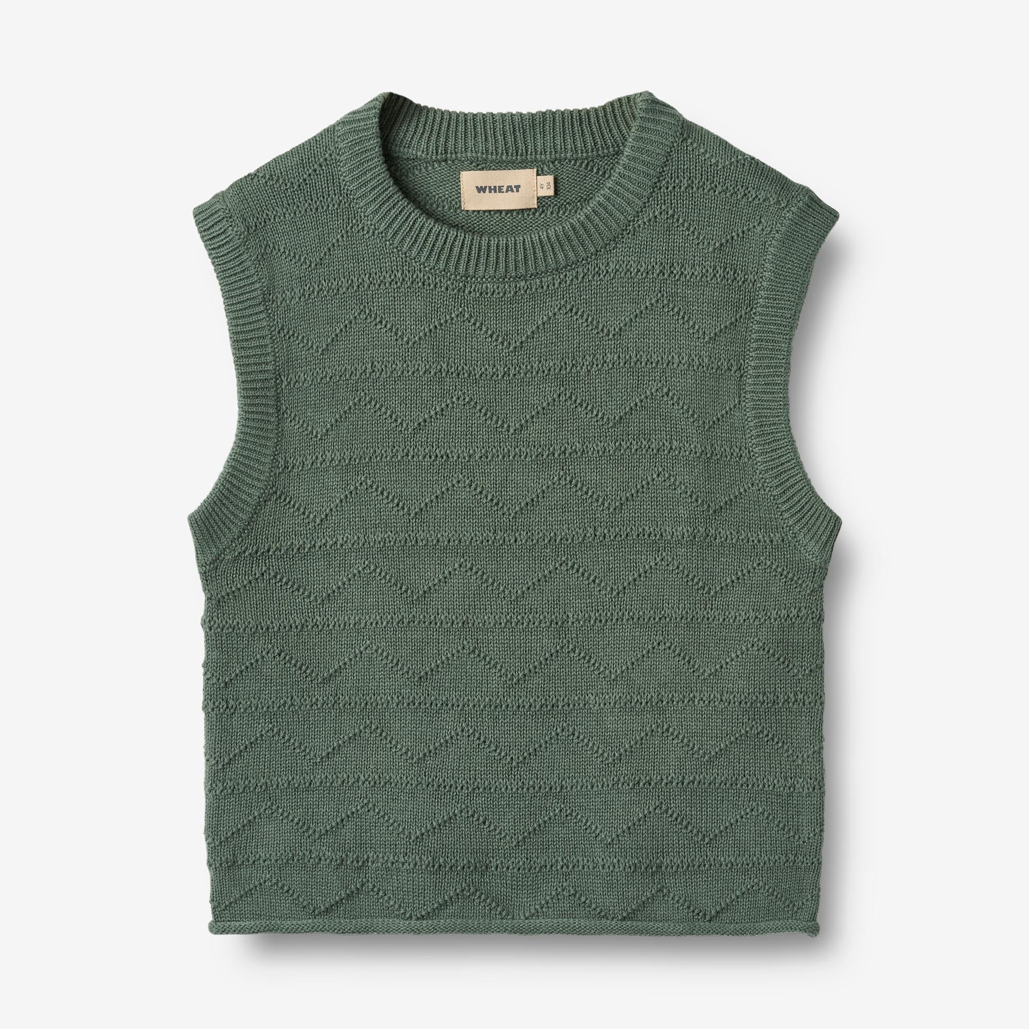 Knit Vest Bobby - duck green