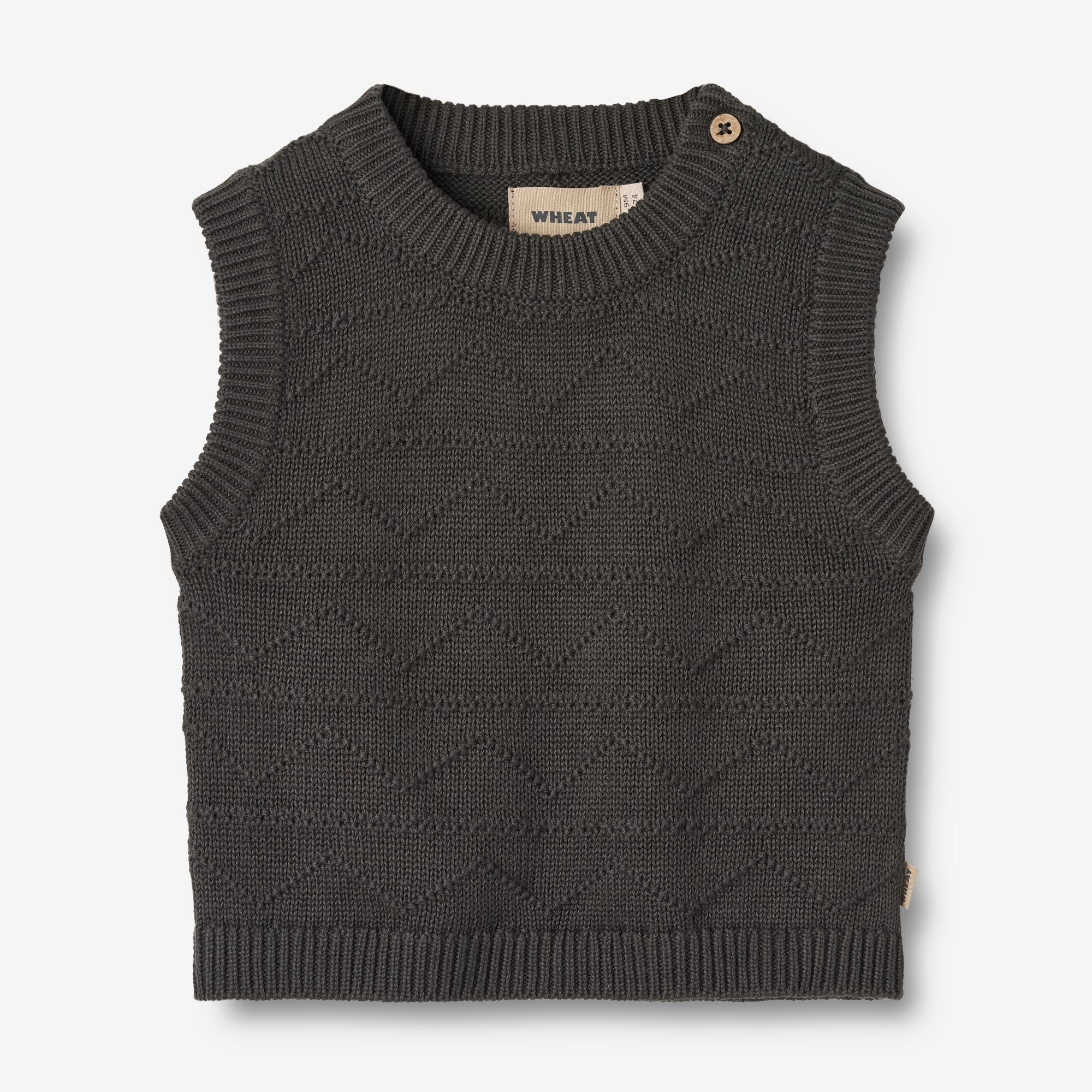 Knit Vest Bobby - raven
