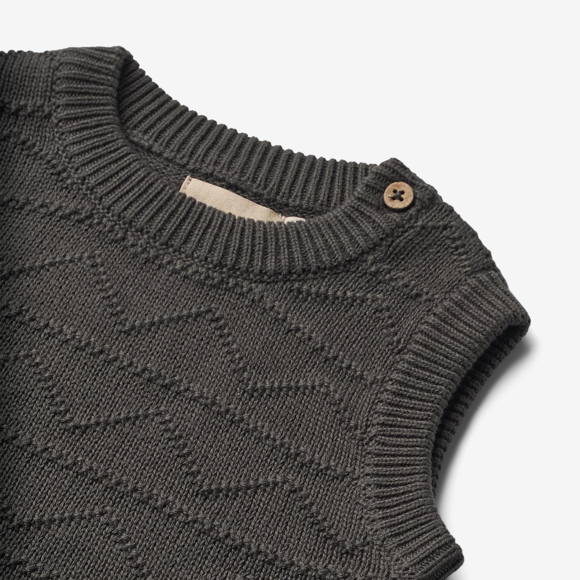 Knit Vest Bobby - raven - Image 3