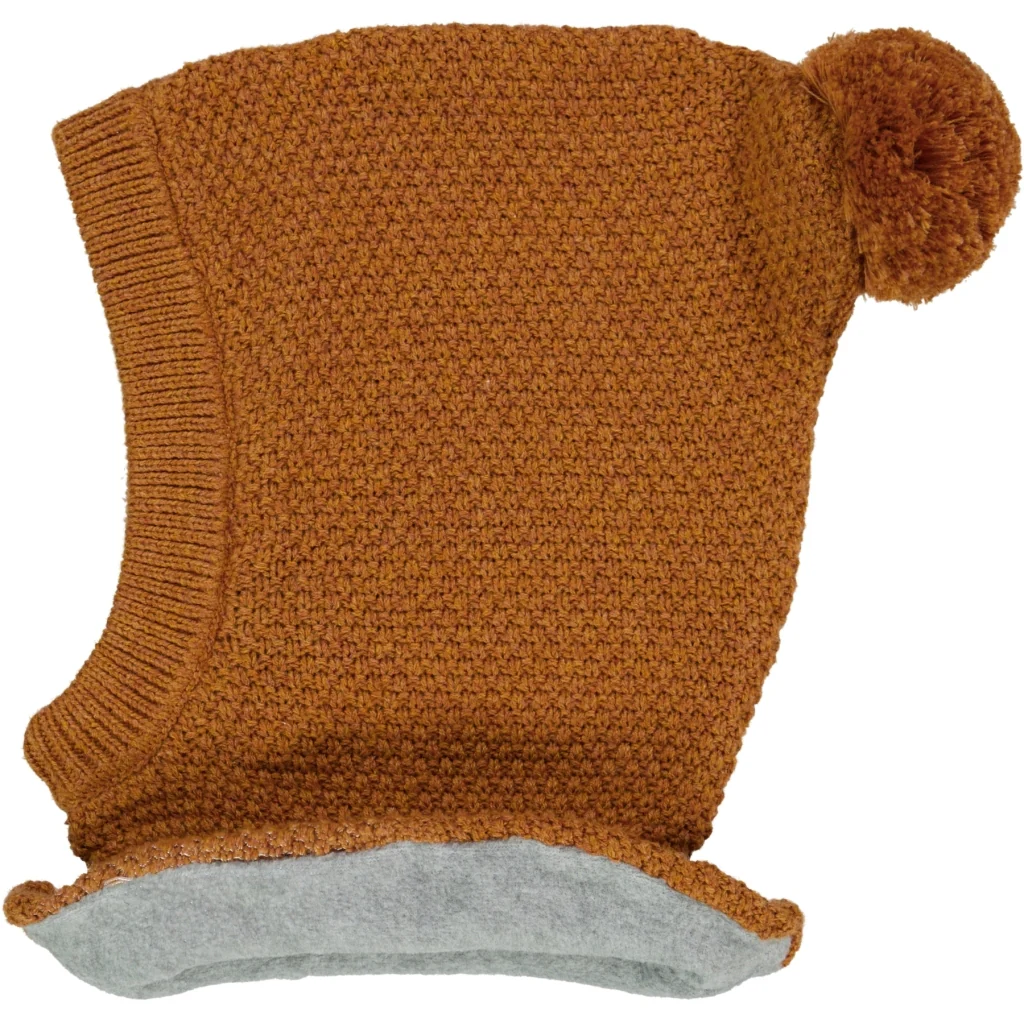 Knitted Balaclava Pomi - cinnamon melange - Image 3