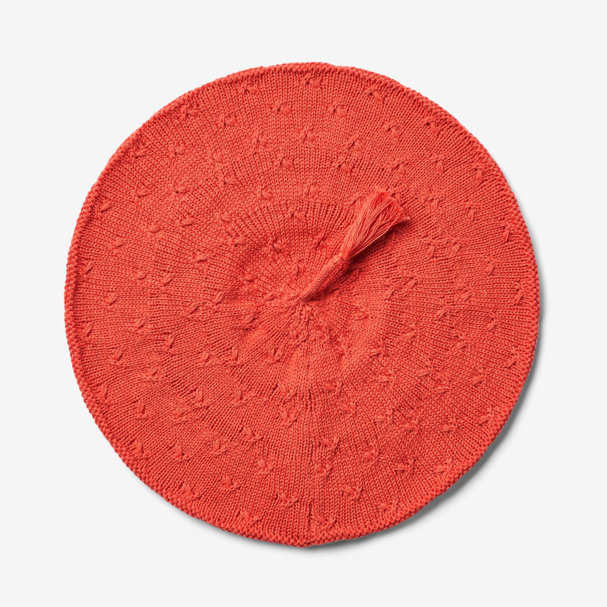 Knitted Beret Sonya - candy red