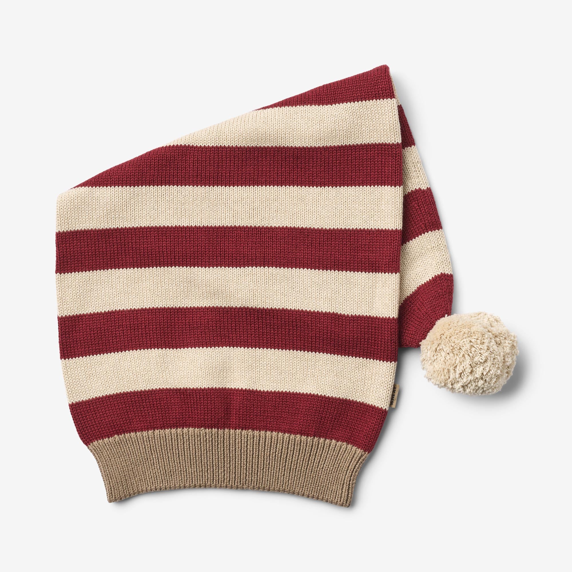 Knitted Christmas Hat - red stripe - Image 3