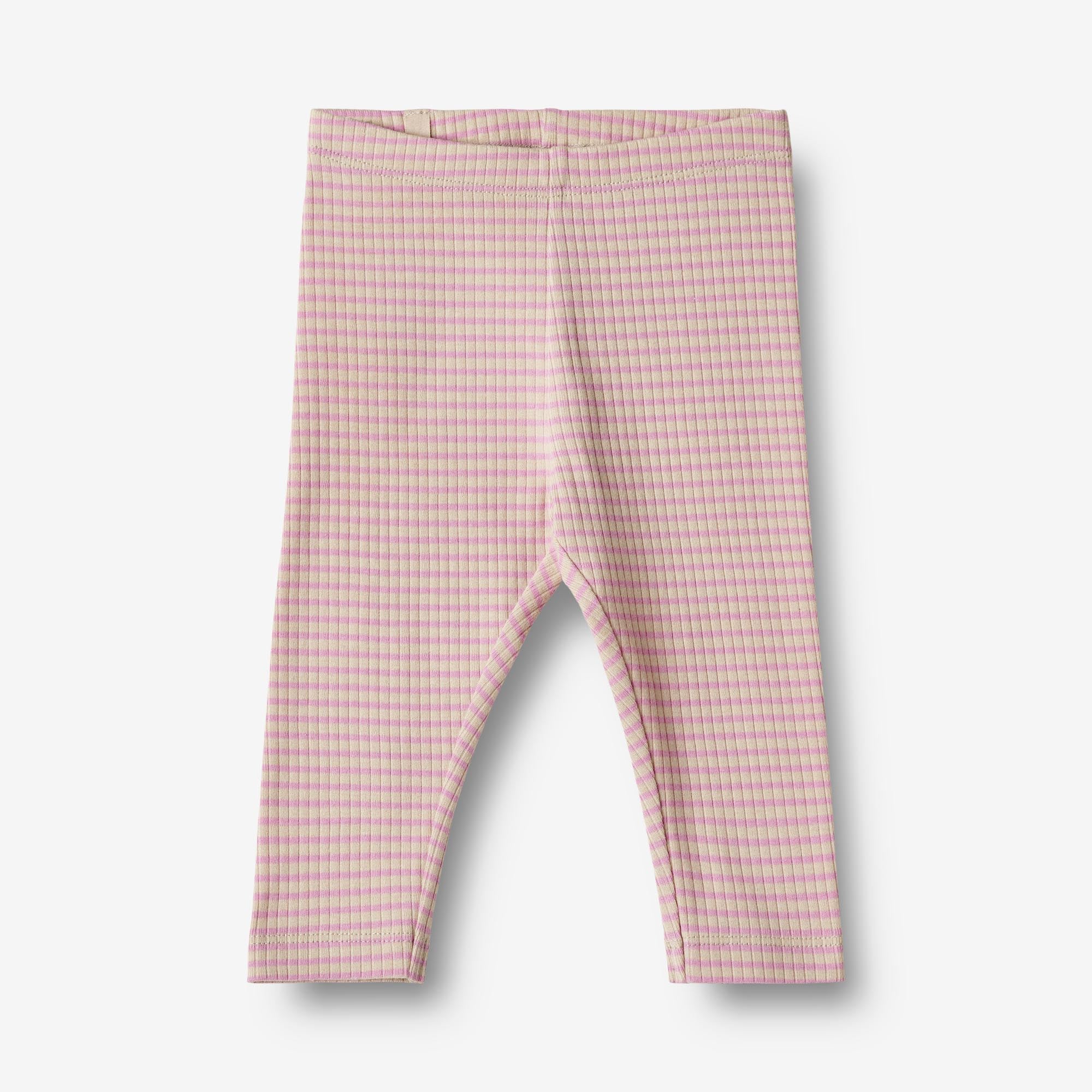 Leggings Jules - pink lilac stripe