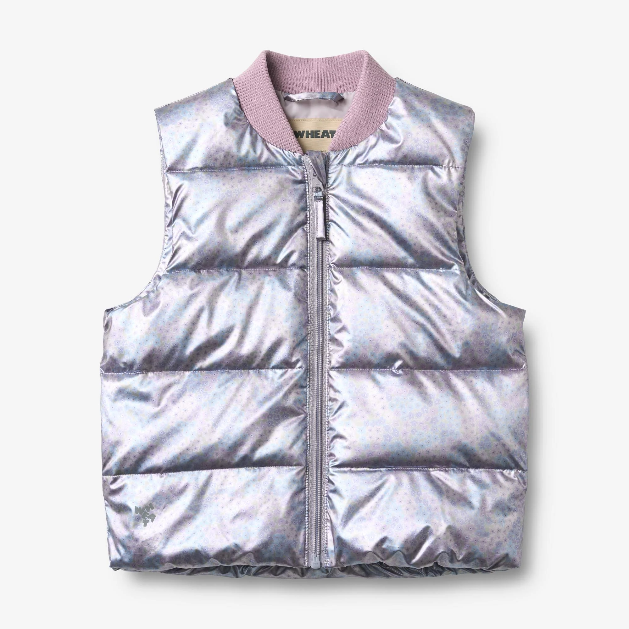 Lightweight Puffer Gilet Fryd - silver sky flower