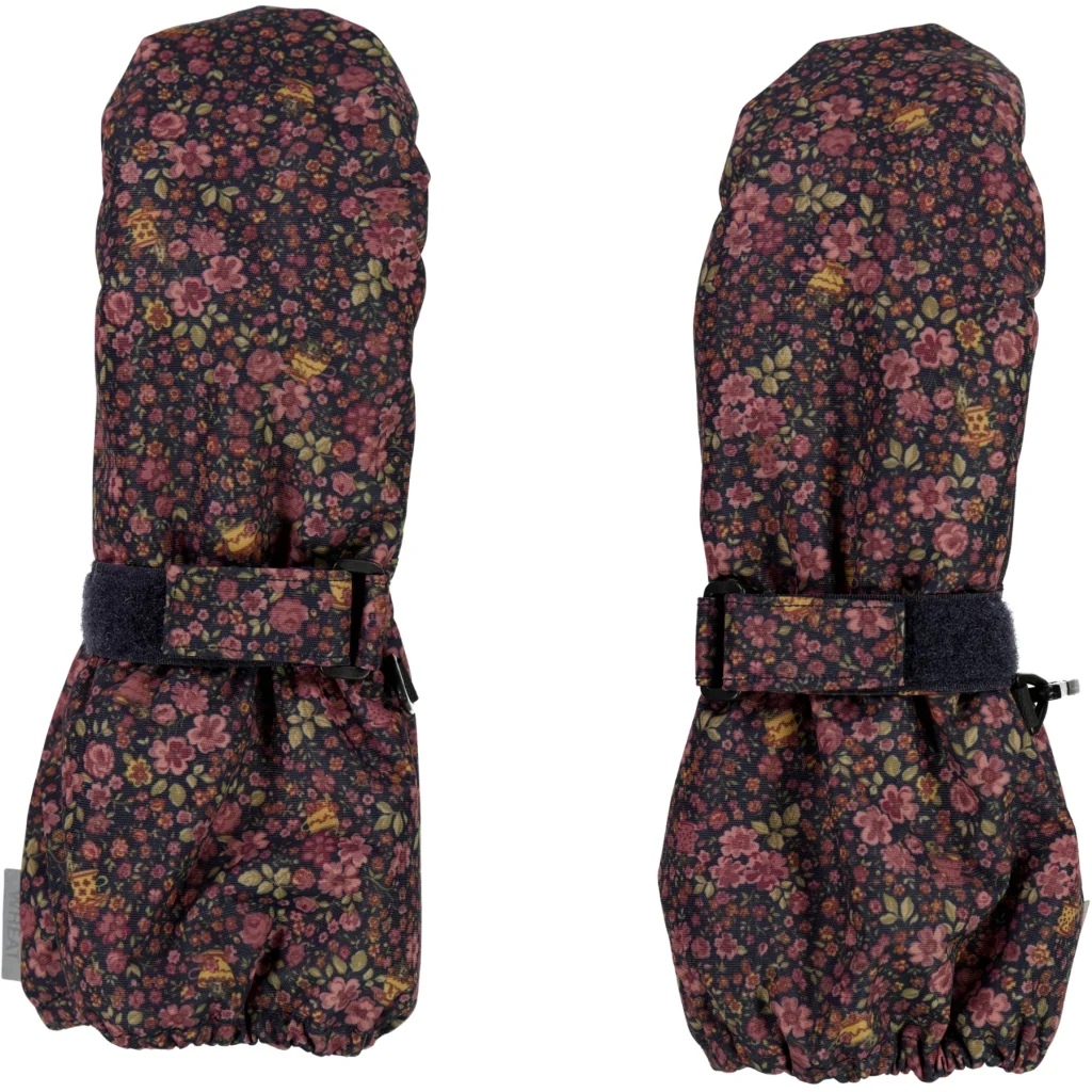 Mittens Tech - deep blue flowers - Image 2