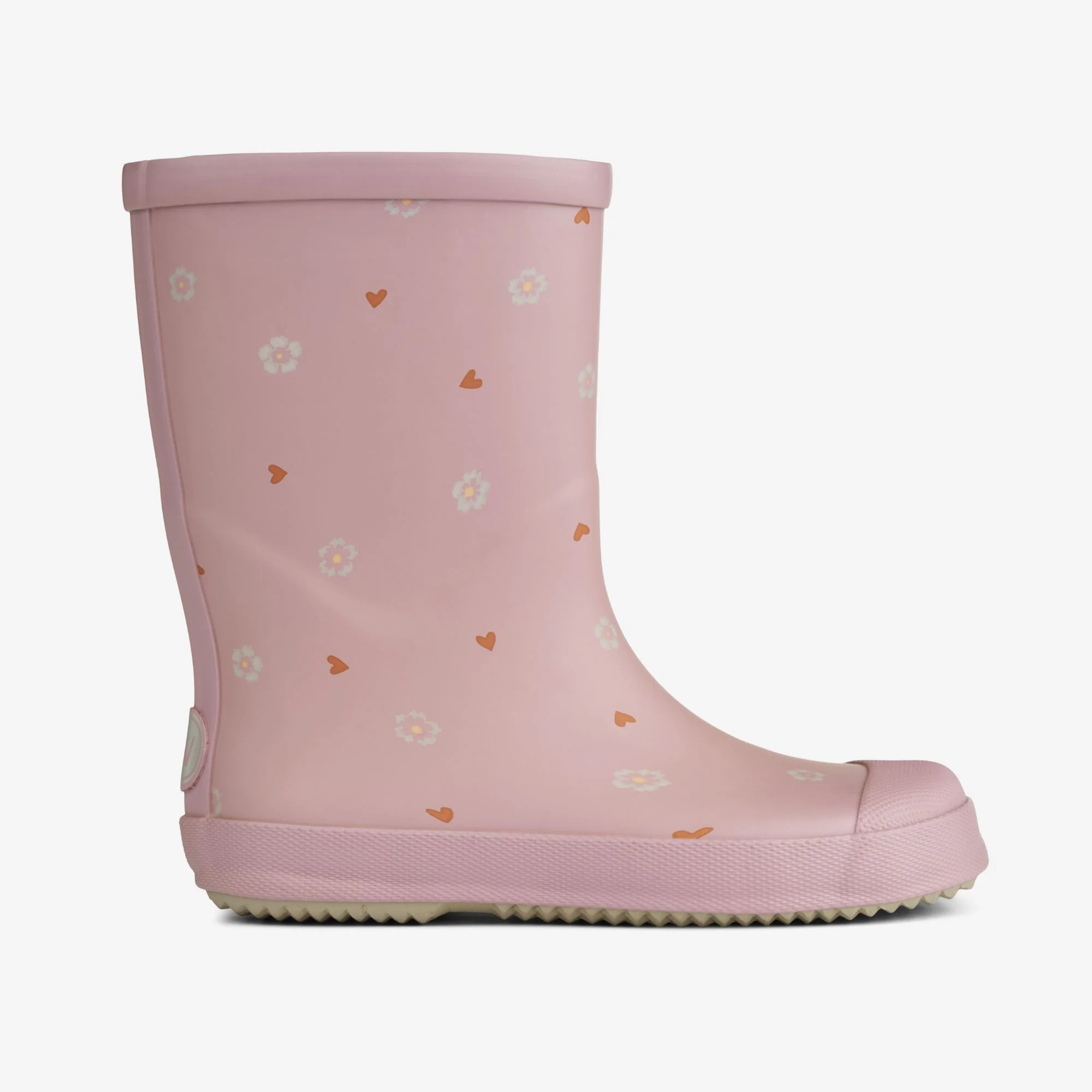 Muddy Rubber Boot Print - powder heart flowers - Image 2