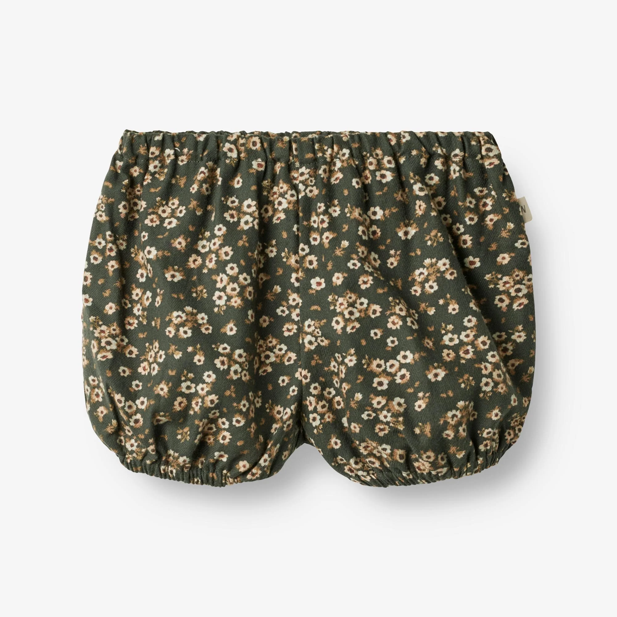 Nappy Pants Pleats | Baby - black coal flowers