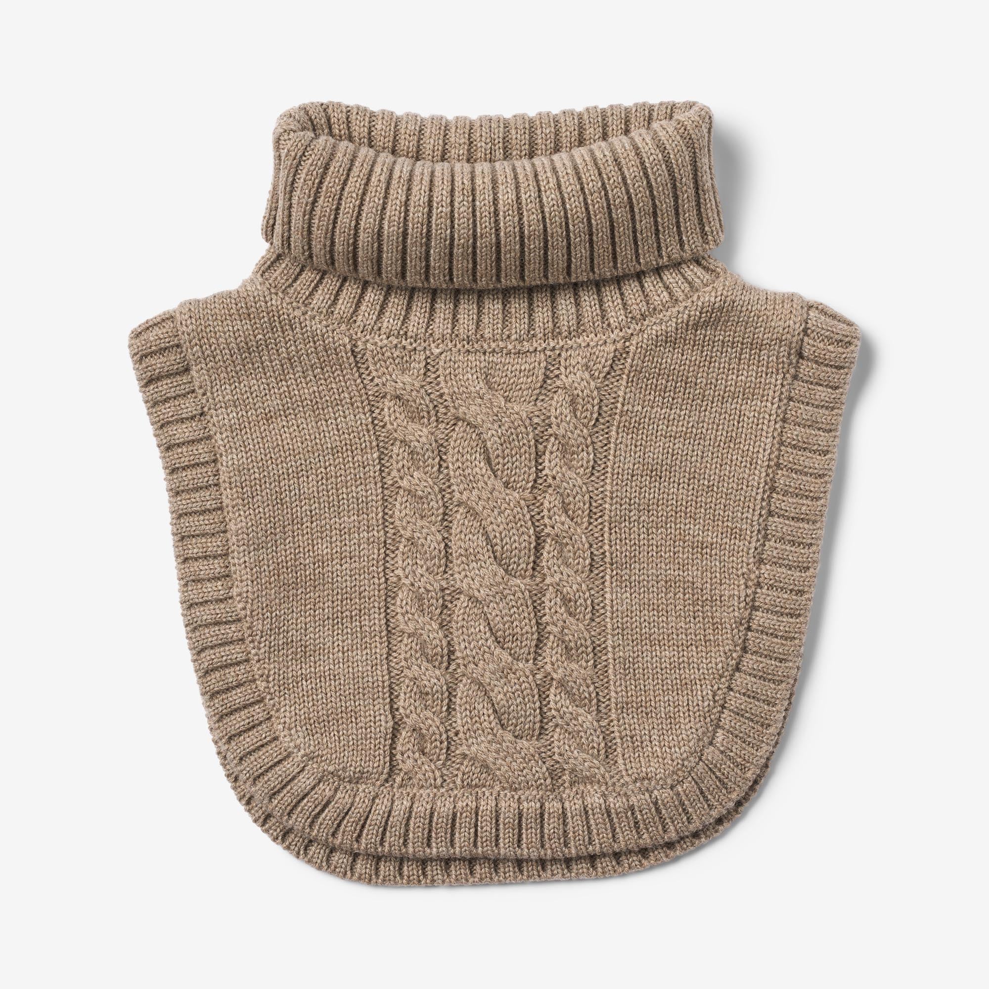 Neckwarmer Softo - grey camel melange
