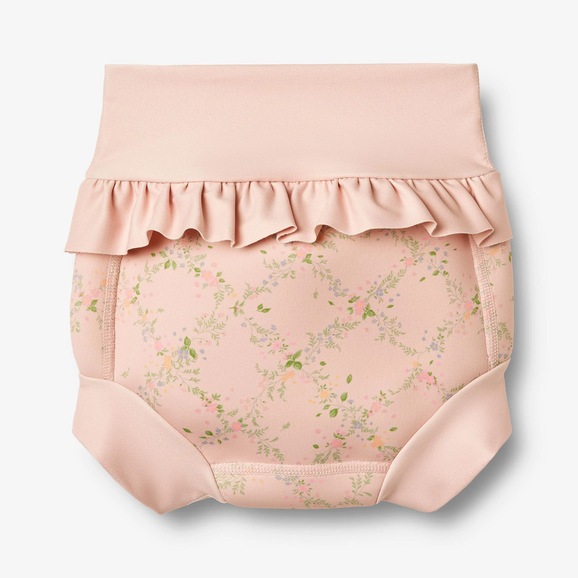 Neoprene Swim Pants Rita - powder checked flowers - Image 2