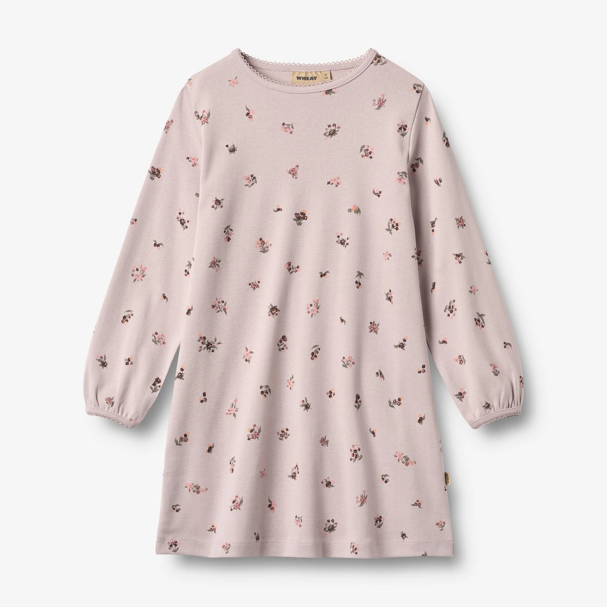 Nightgown Elinor - soft lilac flowers