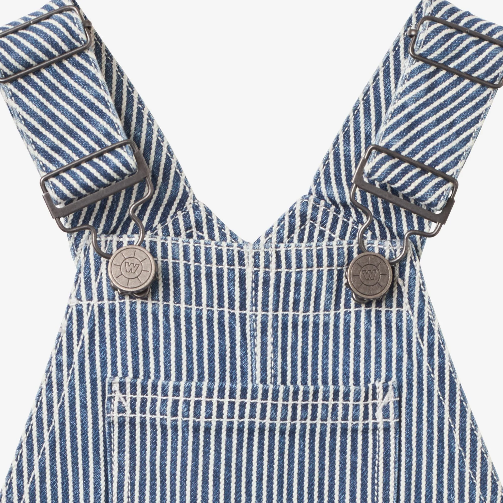 Overalls Shorts Lykke - denim stripe - Image 3