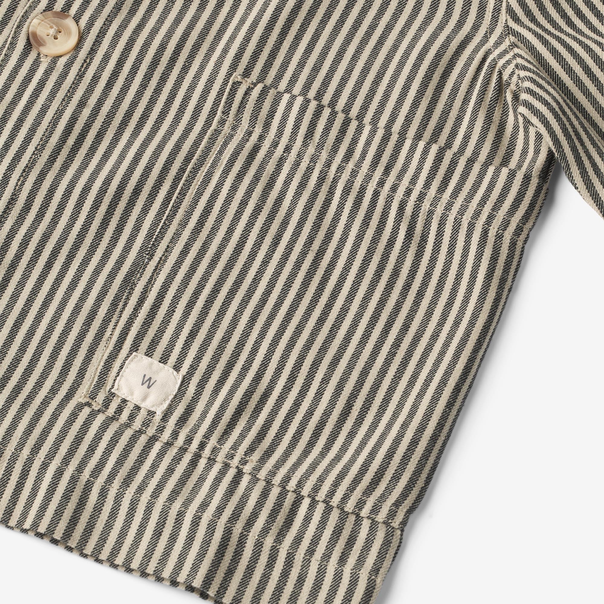 Overshirt Avi - black coal stripe - Image 3
