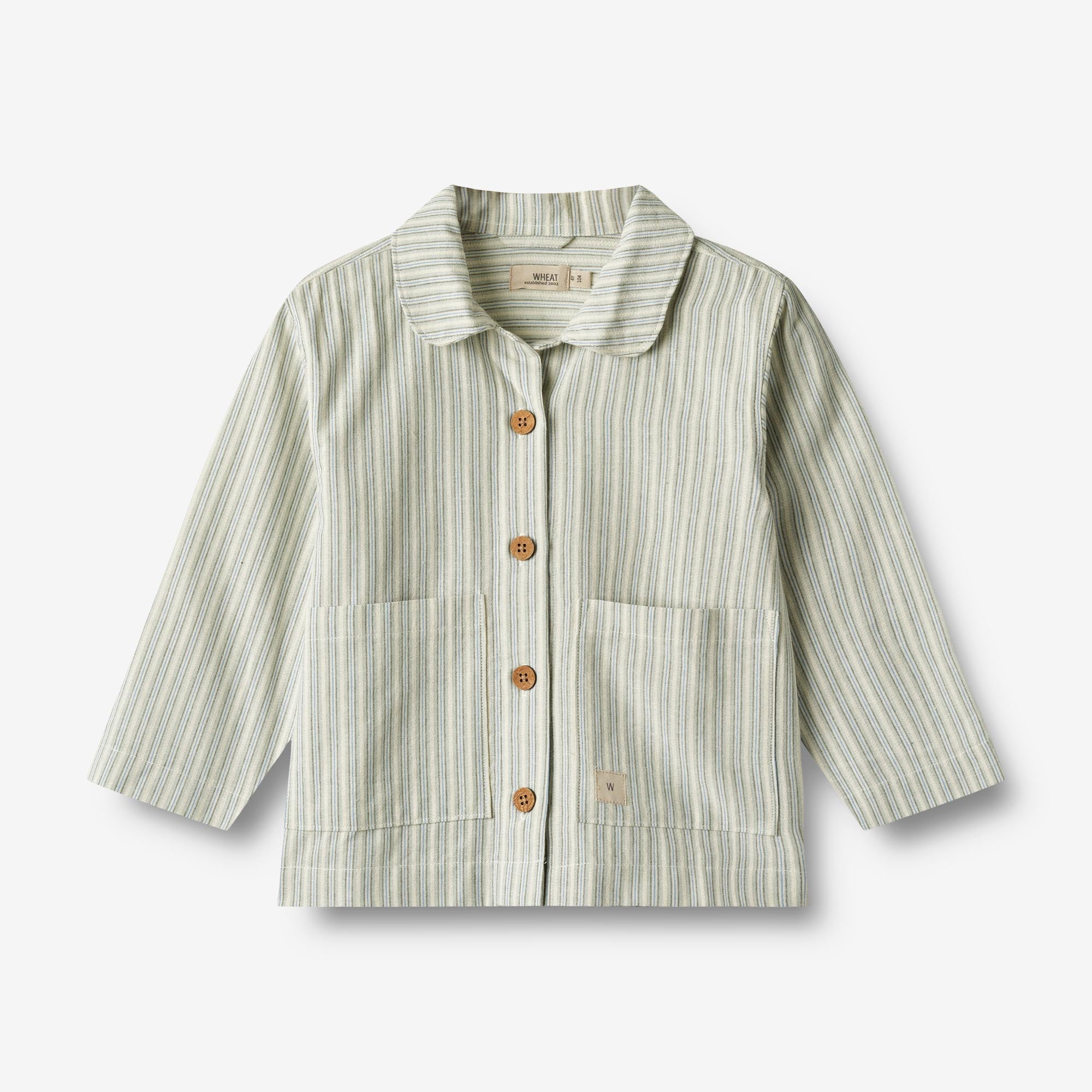 Overshirt Ghita - aquablue stripe