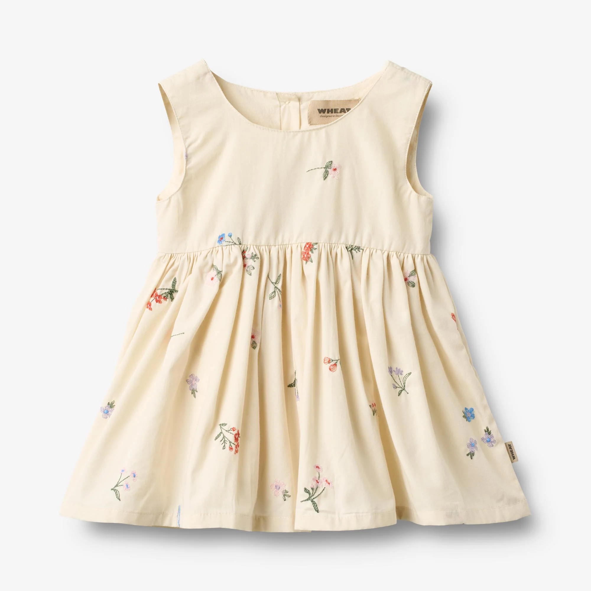 Pinafore Wrinkle Sienna - ivory embroidery flowers