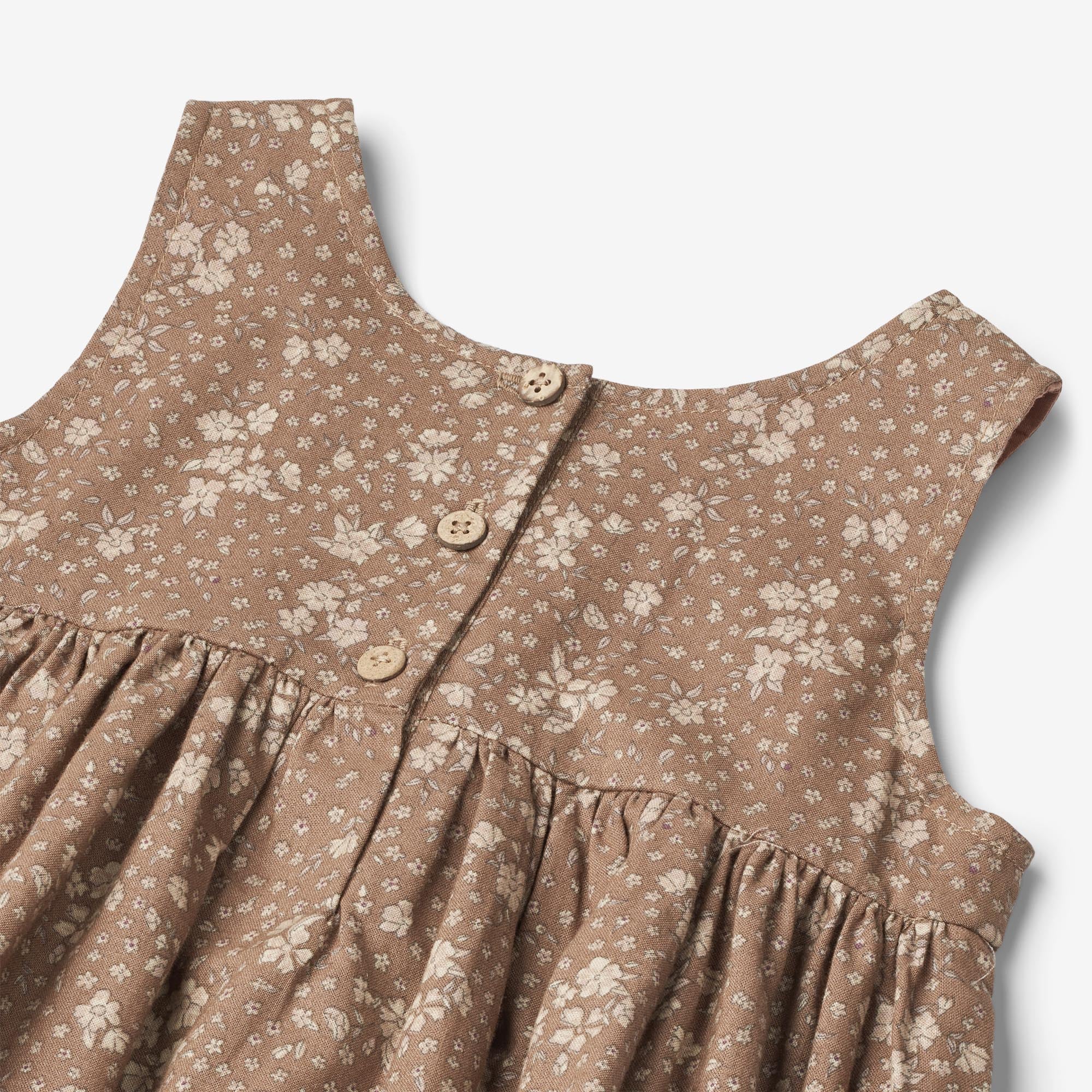 Pinafore Wrinkles | Baby - cocoa brown flowers - Image 3