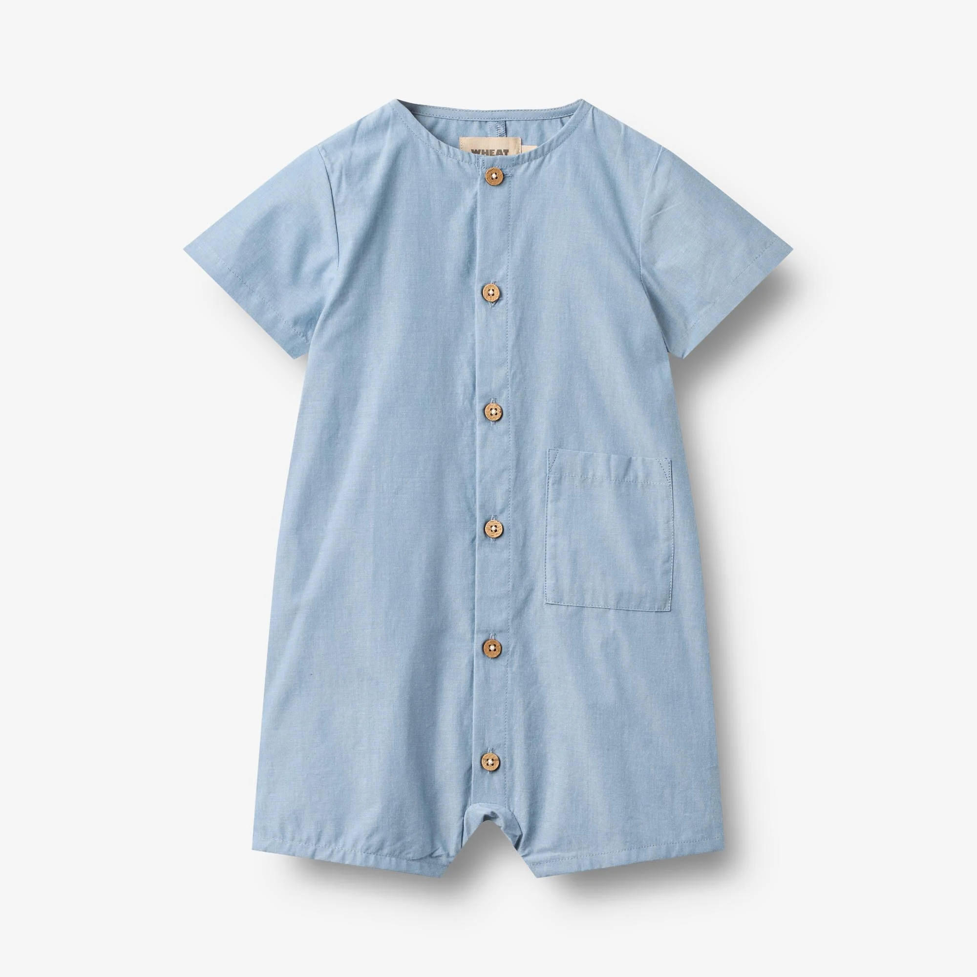 Playsuit Frederik - blue chambrey