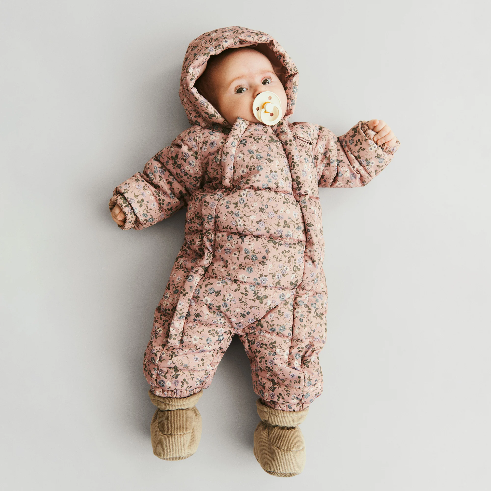 Puffer Baby Booties Fuffa - grey stone - Image 2