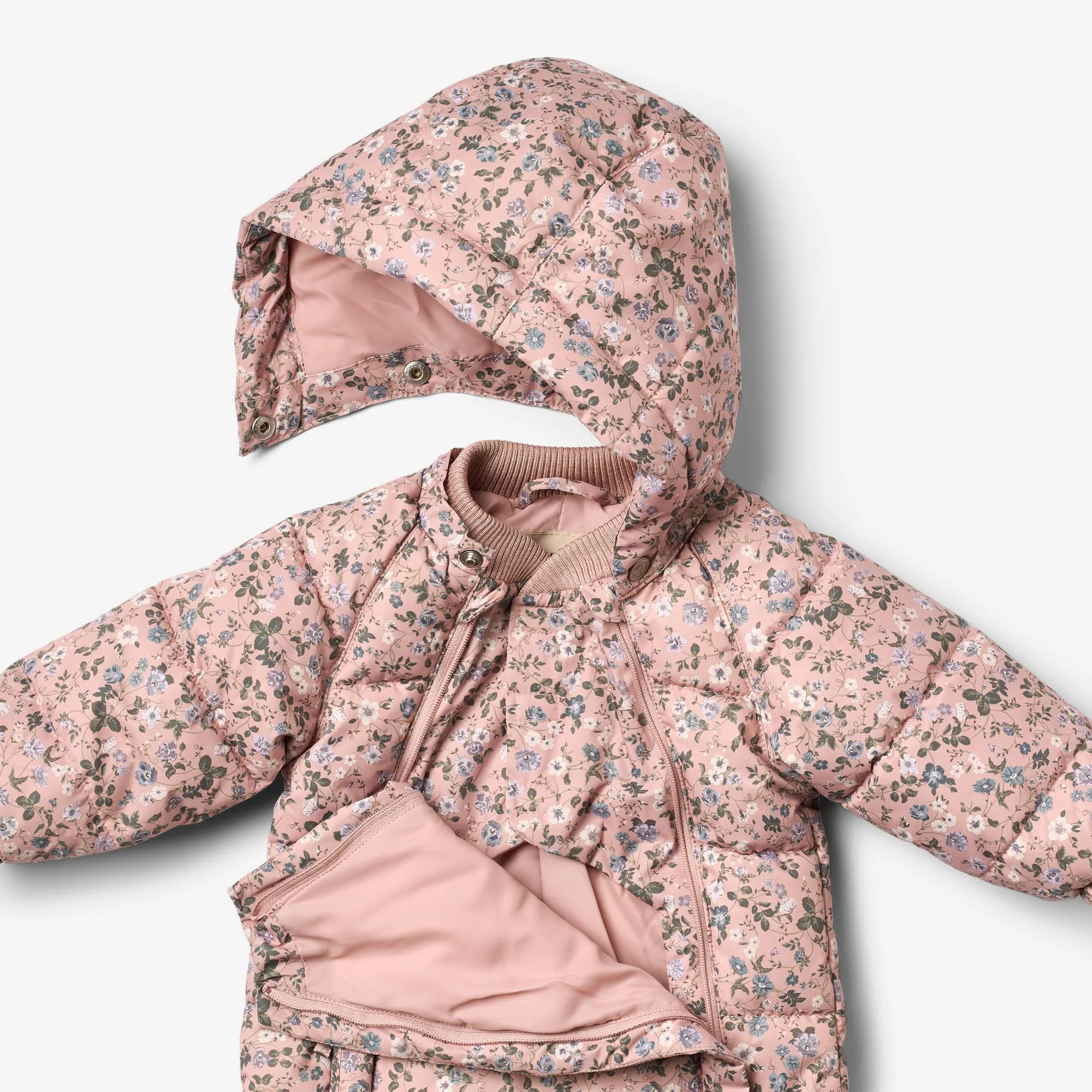 Puffer suit Edem - rose powder flowers - Image 4