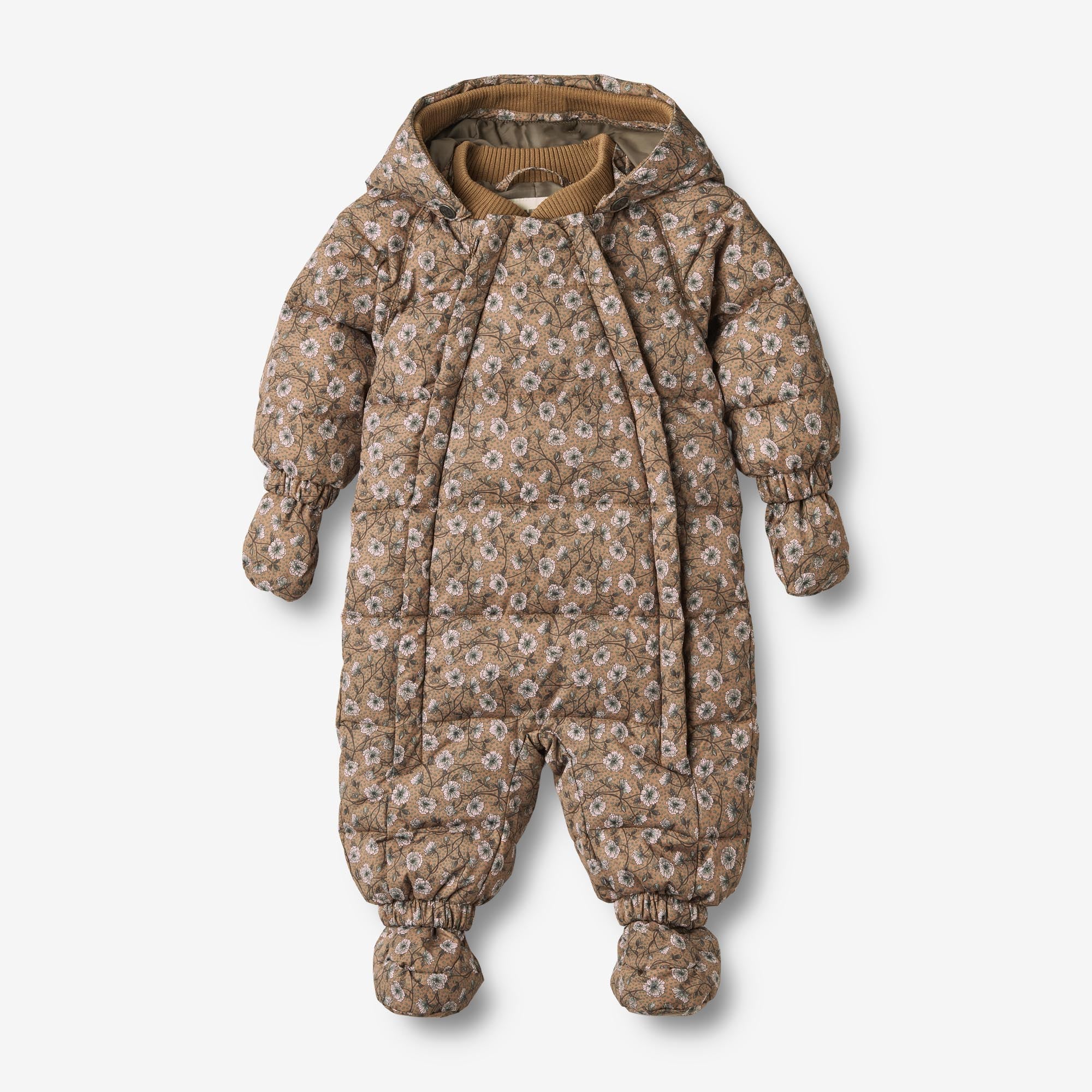 Puffer Baby Suit Edem - caramel anemones - Image 2
