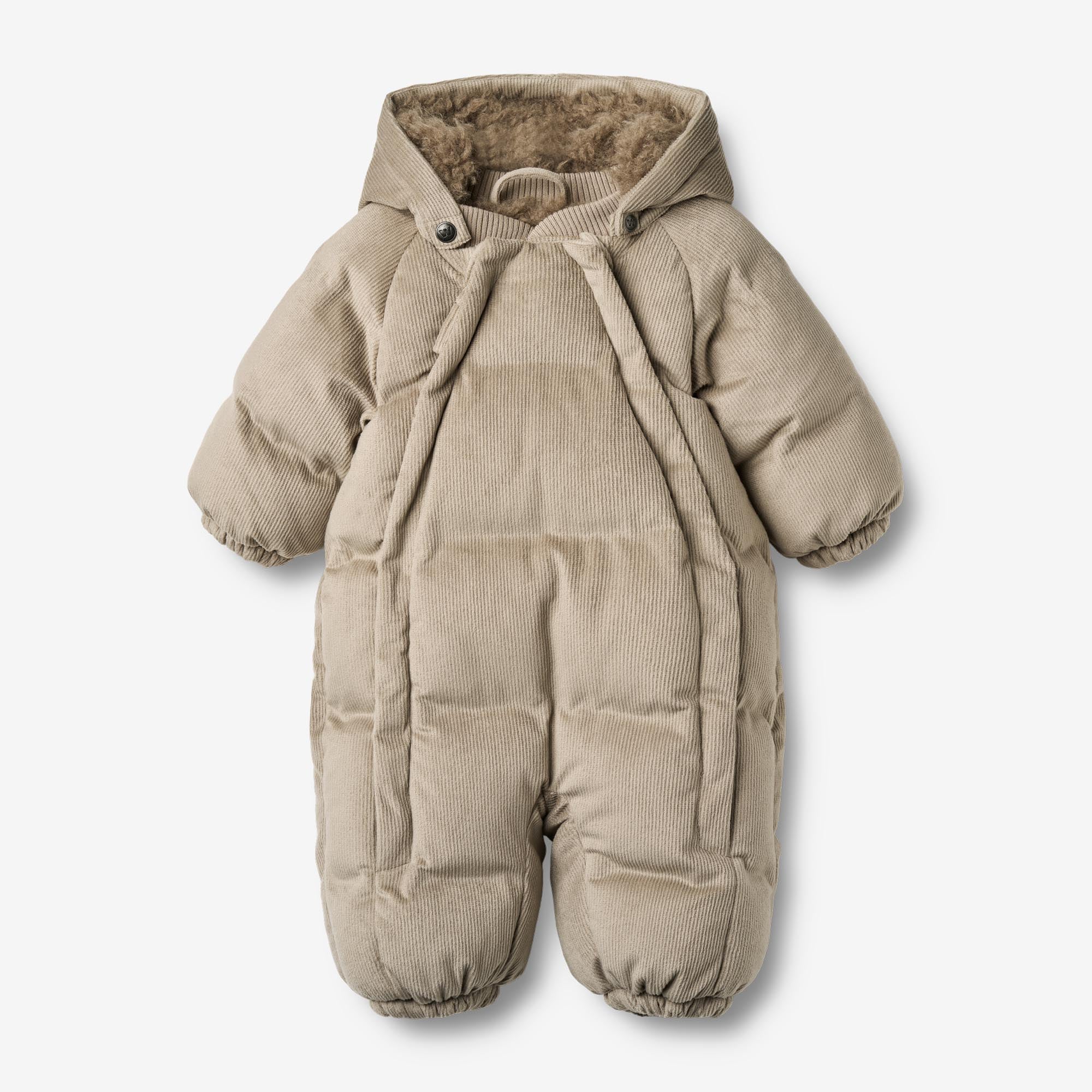 Puffer Baby Suit Nallo - grey stone