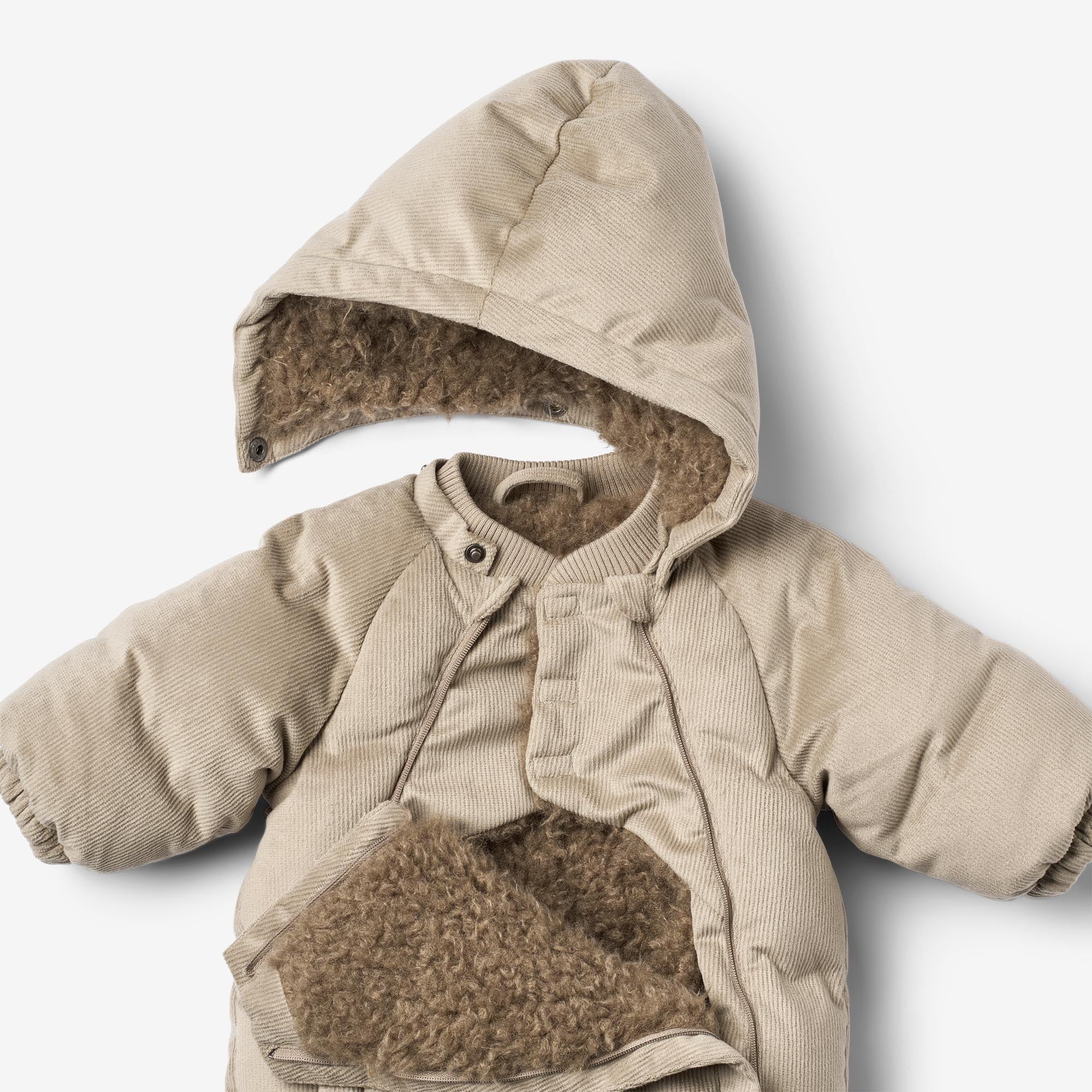 Puffer Baby Suit Nallo - grey stone - Image 3