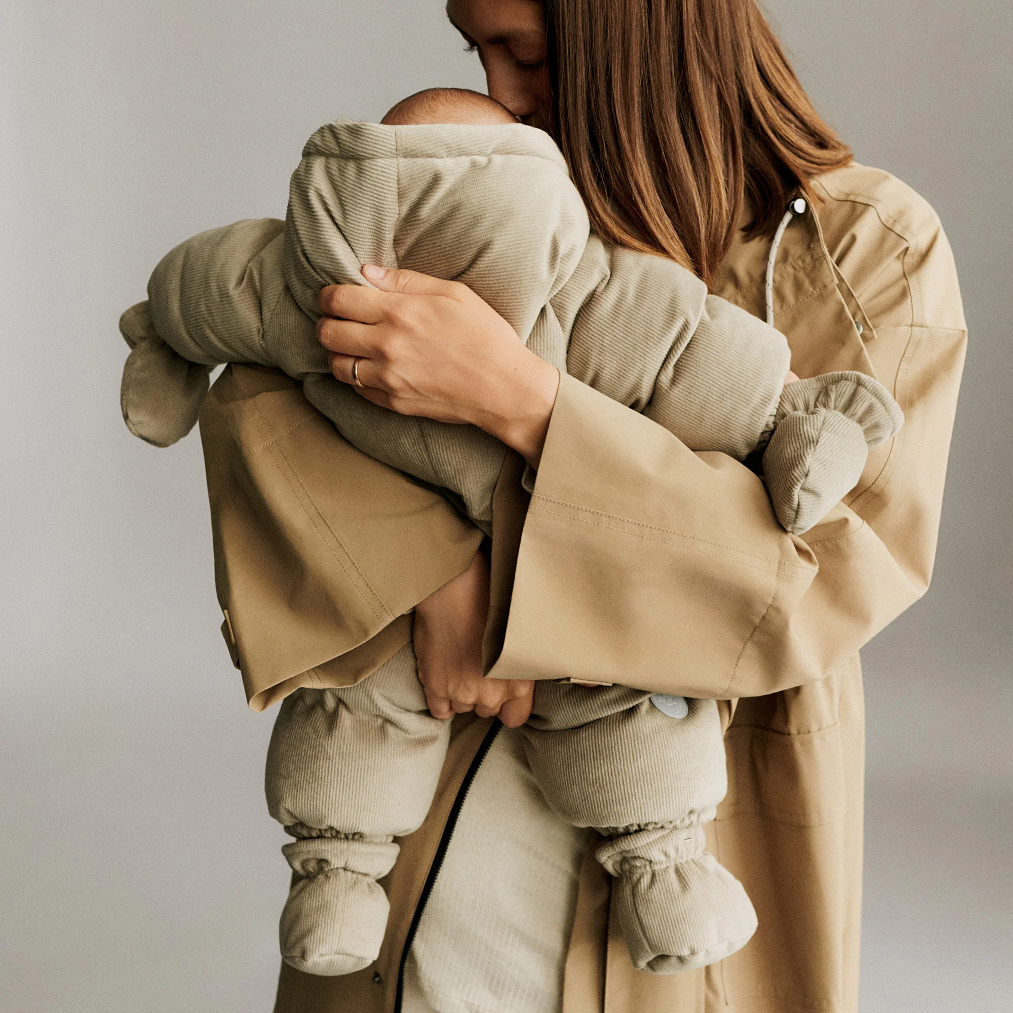 Puffer Baby Suit Nallo - grey stone - Image 5