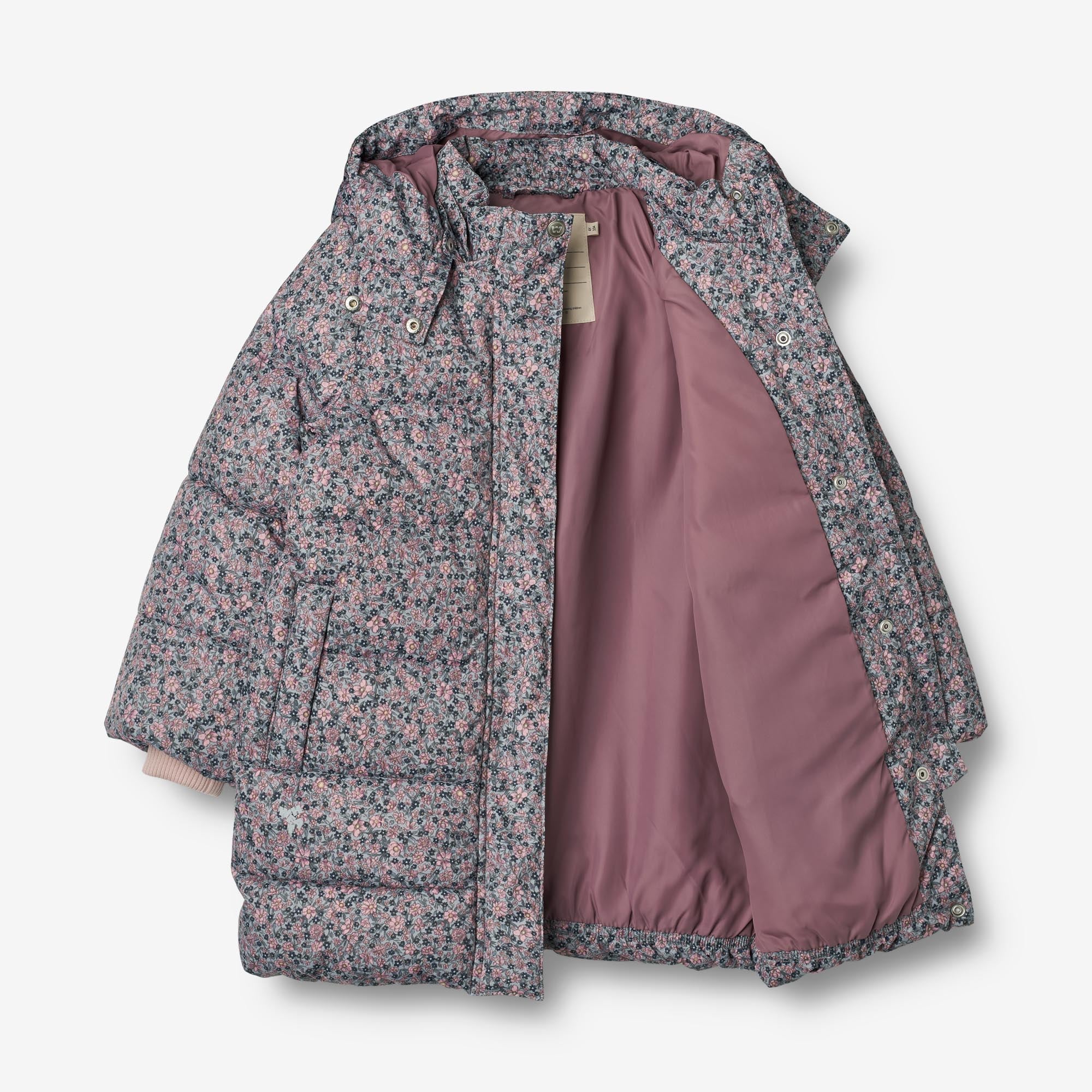 Puffer Coat Yrsa - winter flowers - Image 3