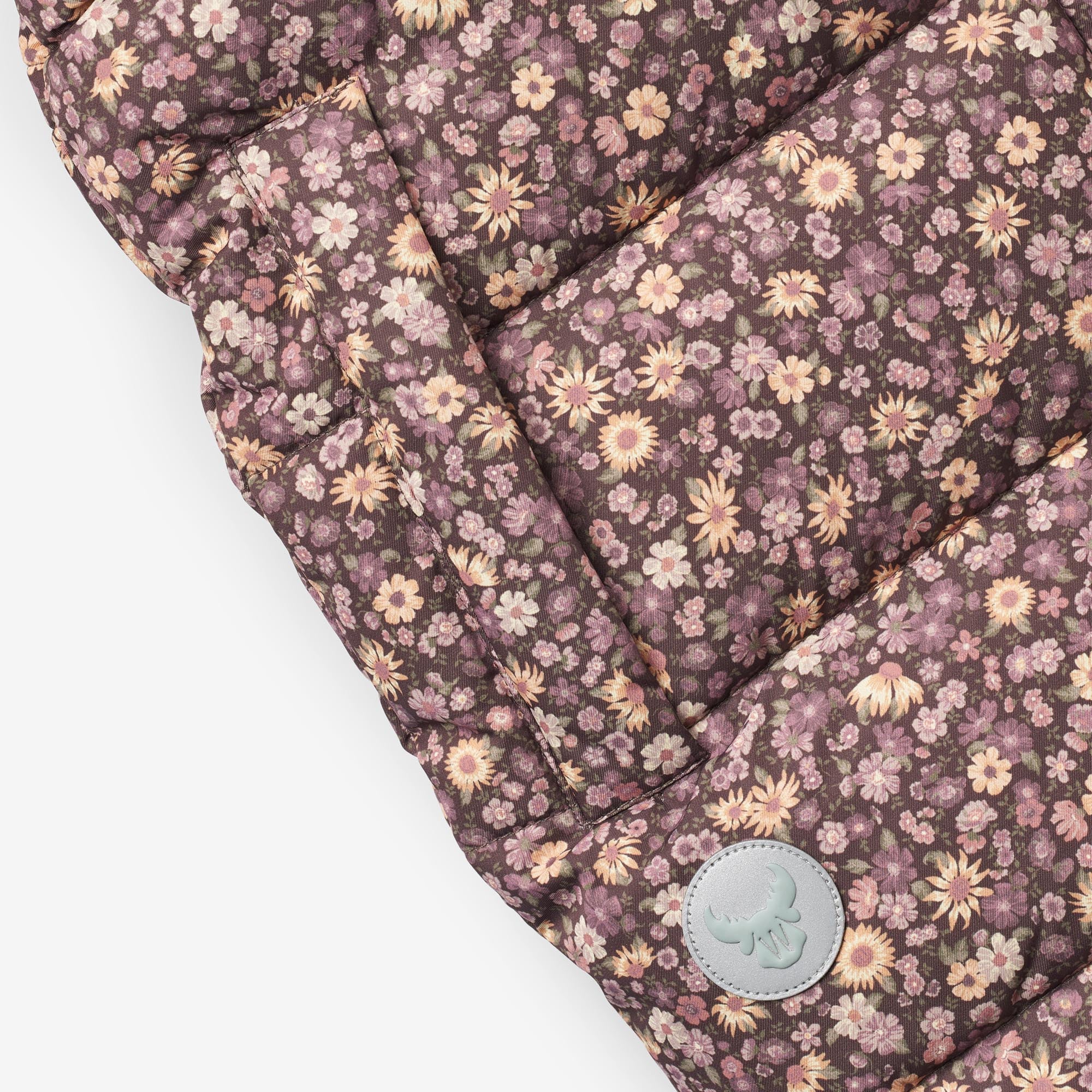 Puffer Coat Yrsa - eggplant flowers - Image 5