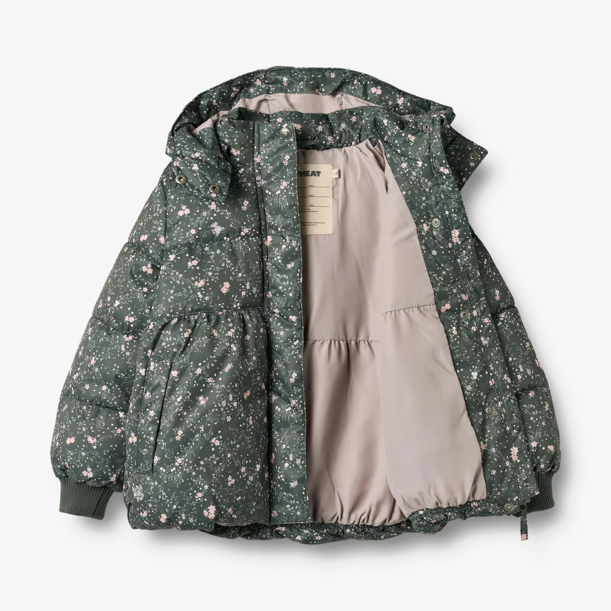Puffer Jacket Karla - forest lake checked flowers - Image 12