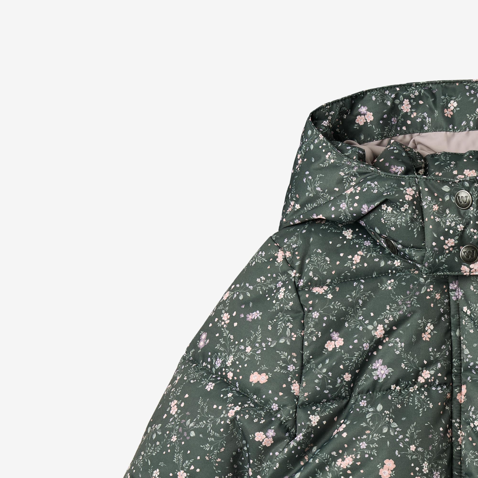 Puffer Jacket Karla - forest lake checked flowers - Image 7