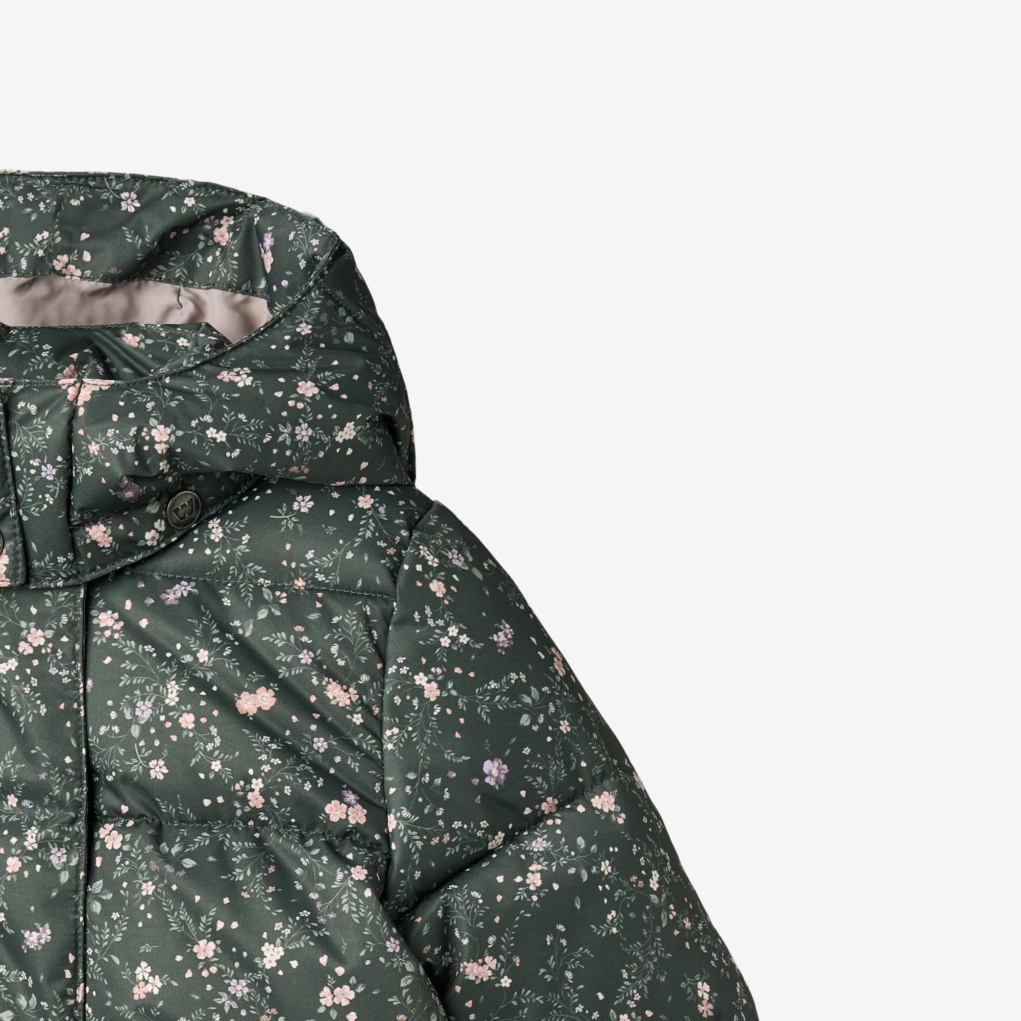 Puffer Jacket Karla - forest lake checked flowers - Image 8