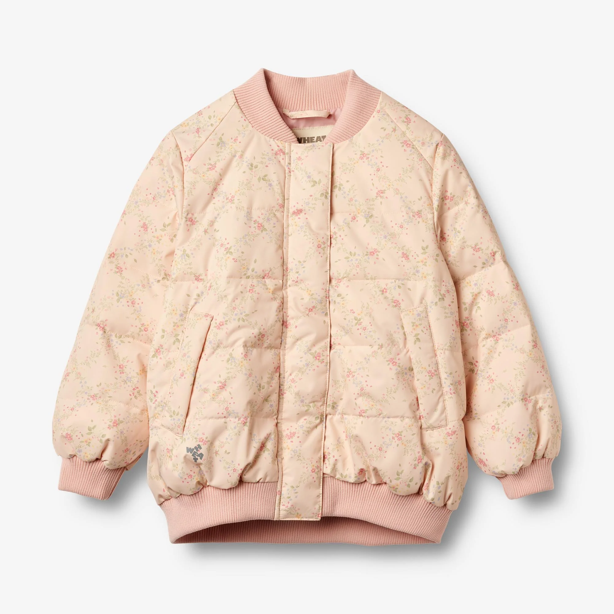Puffer Jacket Lotte - rose checked flowers