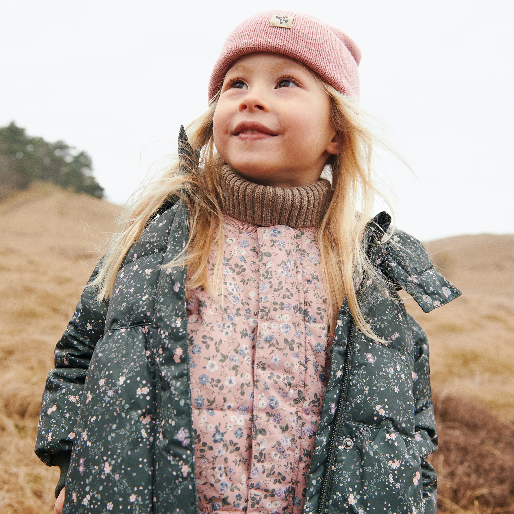 Lakas Puffer vest - rose powder flowers - Image 2