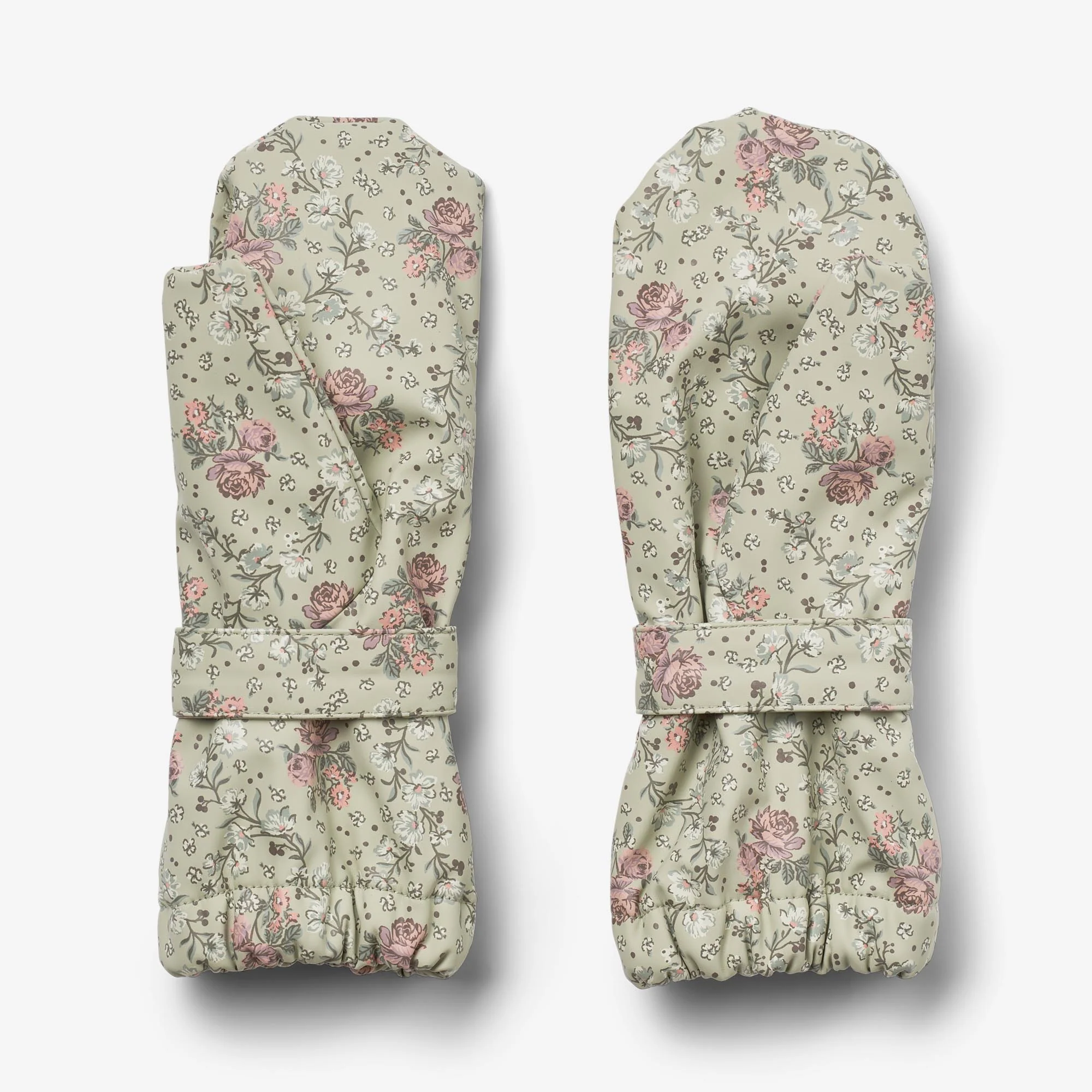 Rain Mittens Rily - slightly green flowers