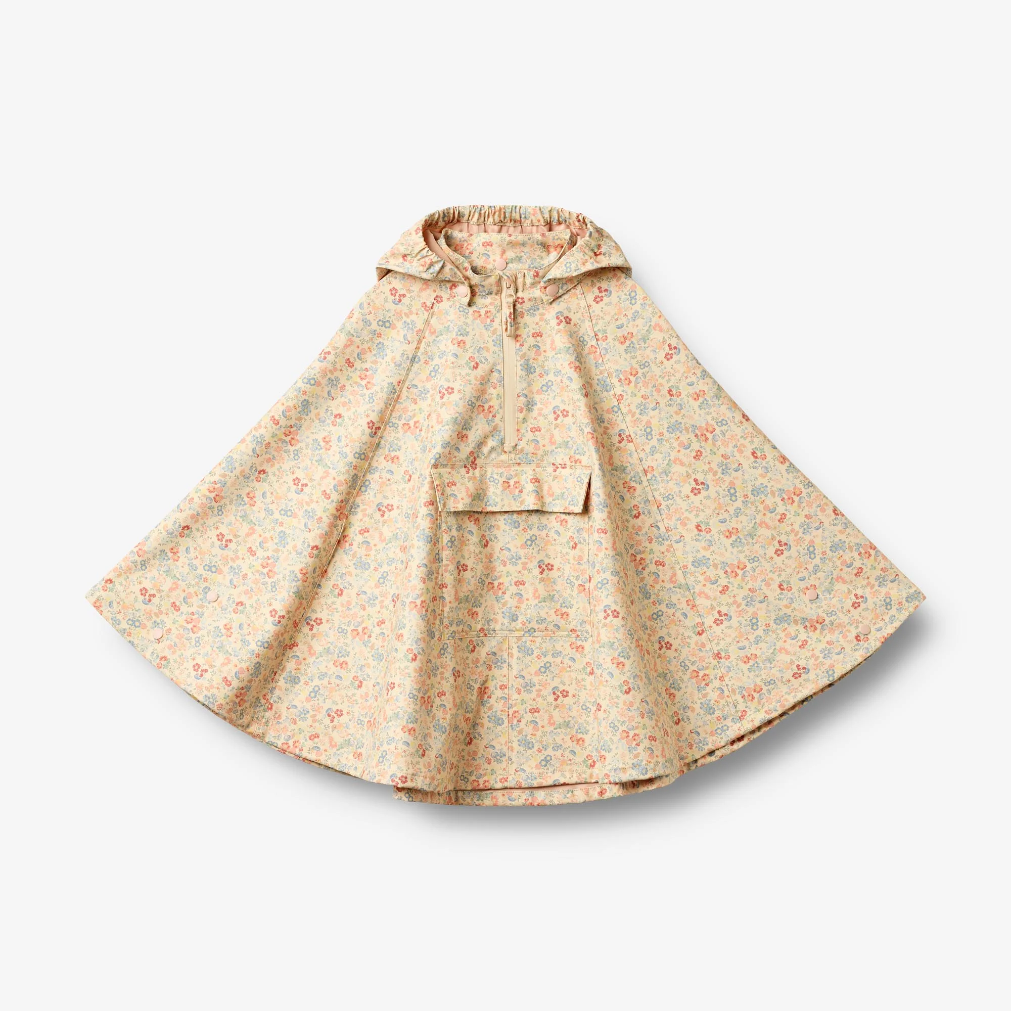 Raincape Drops - flowers and seashells