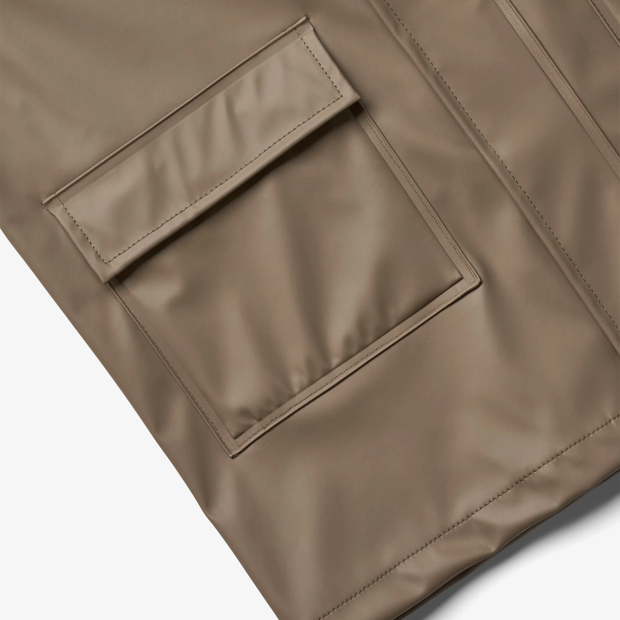Rainwear Long Jacket Finley - dry wood - Image 4