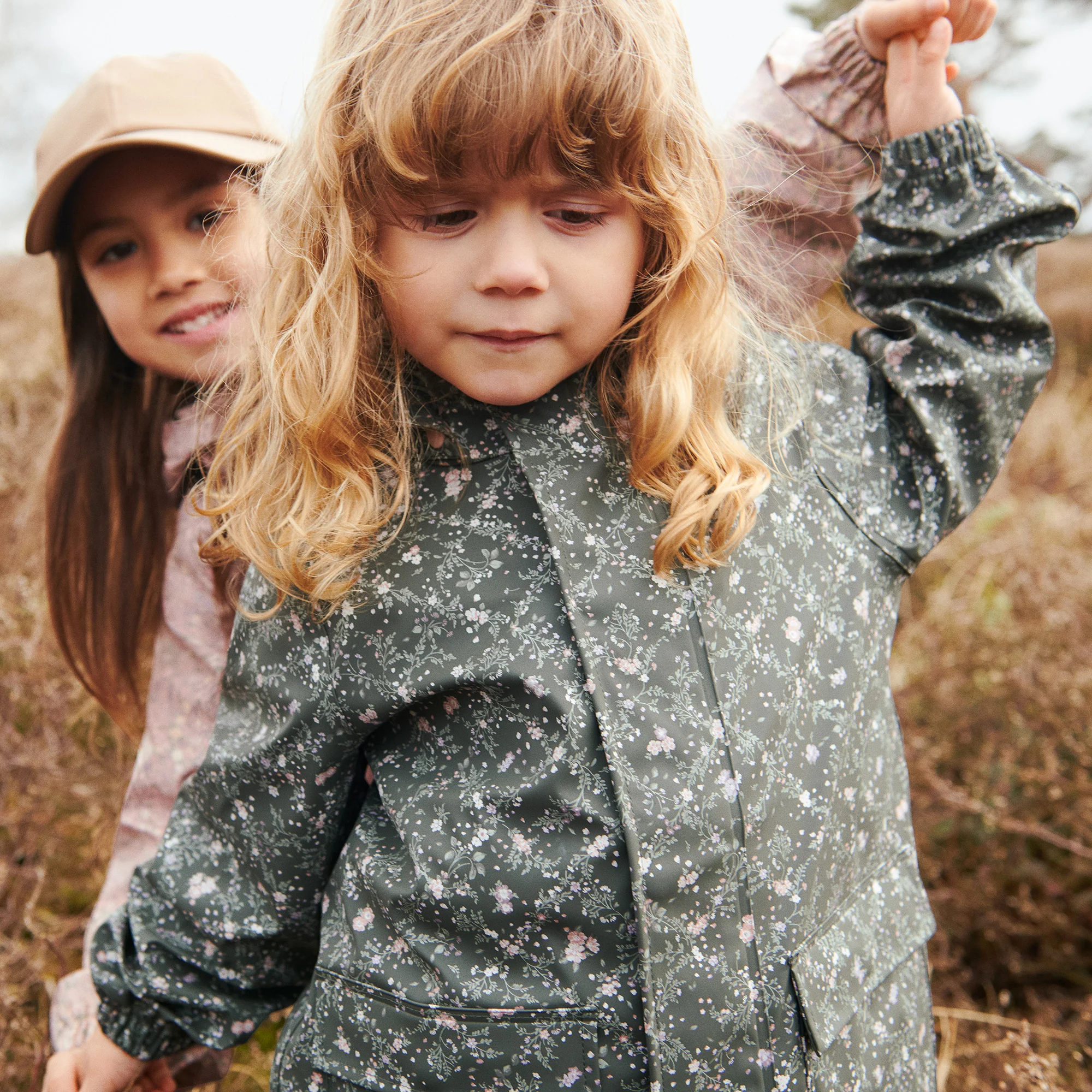 Rainwear Ollo Jacket - forest lake checked flowers - Image 9
