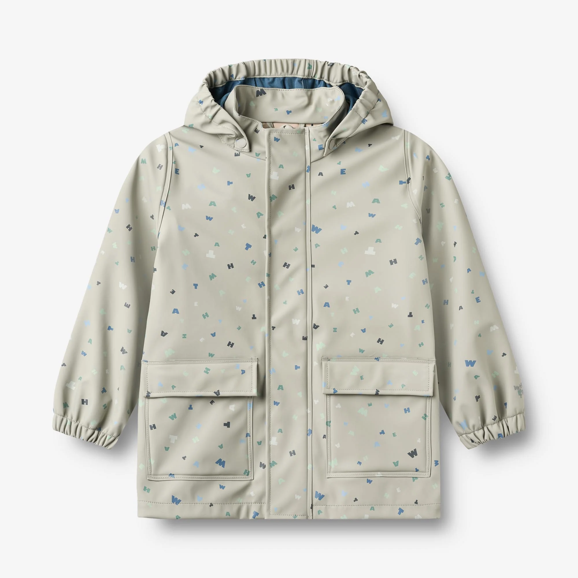 Rainwear Ollo Jacket - light flint letters