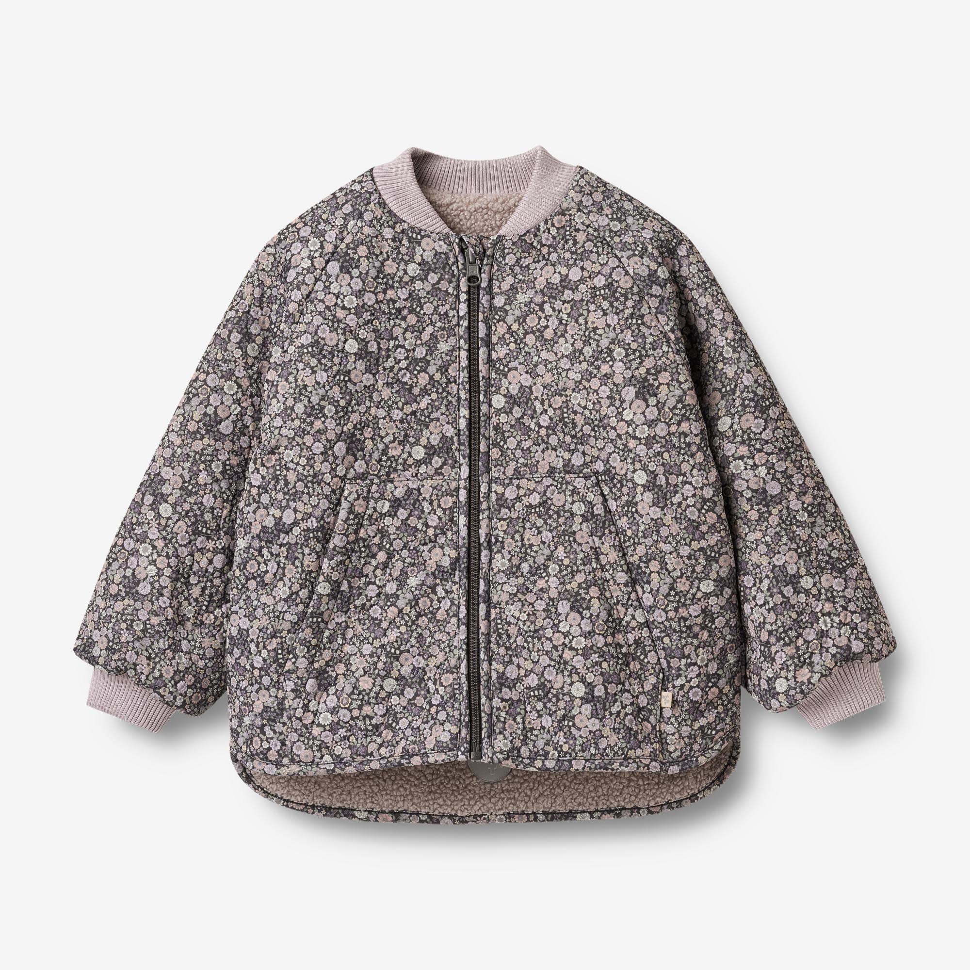 Reversible Thermo Jacket Lake - black sea flowers