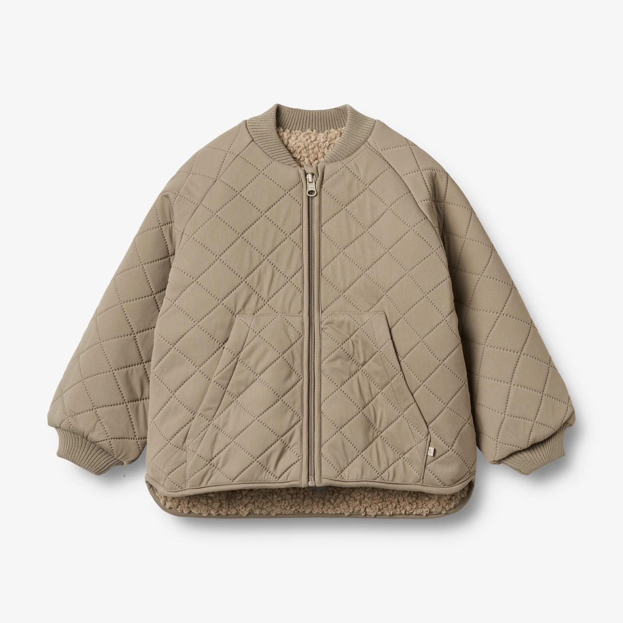 Reversible Thermo Jacket Lake - beige stone