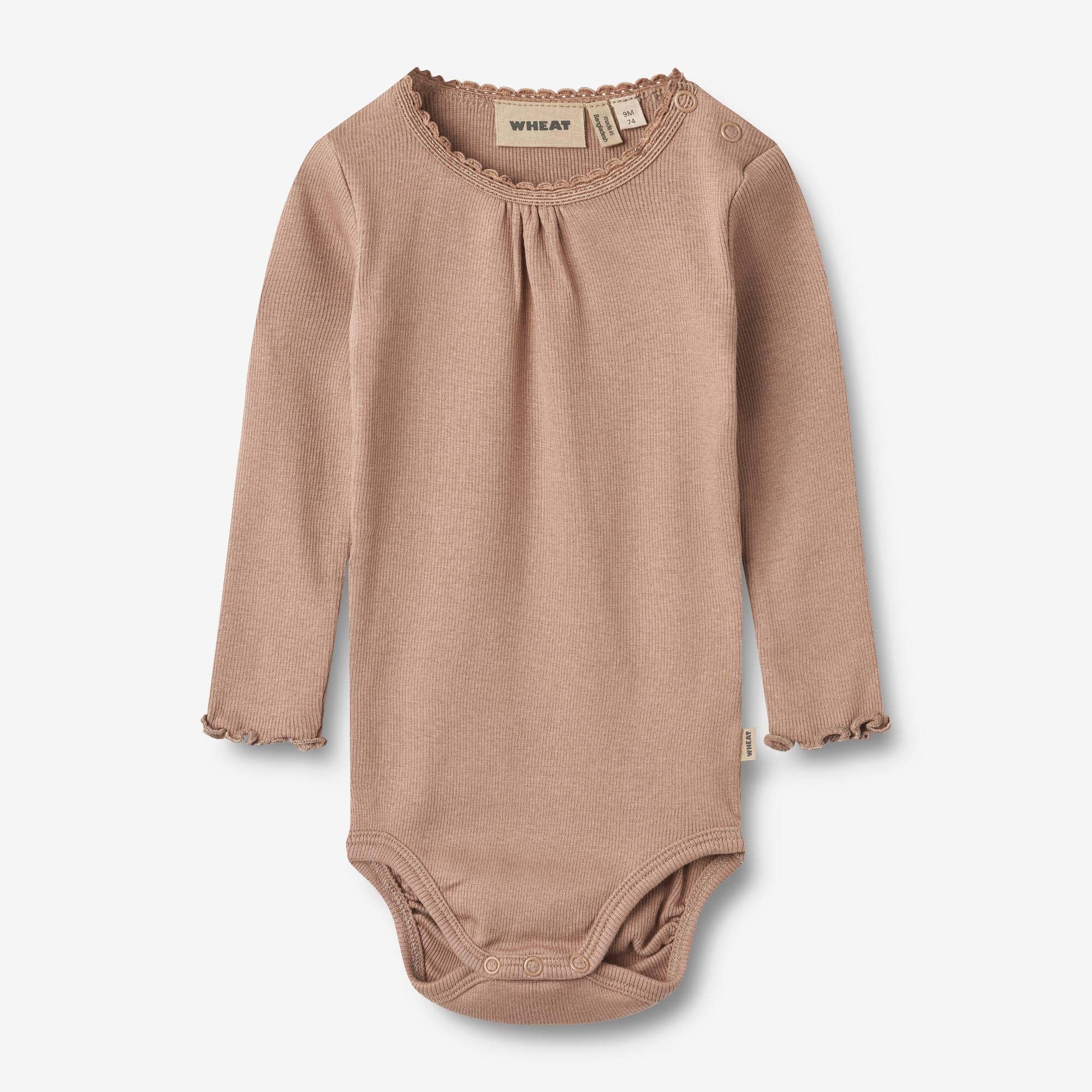 Rib Body L/S Lotta - nougat rose