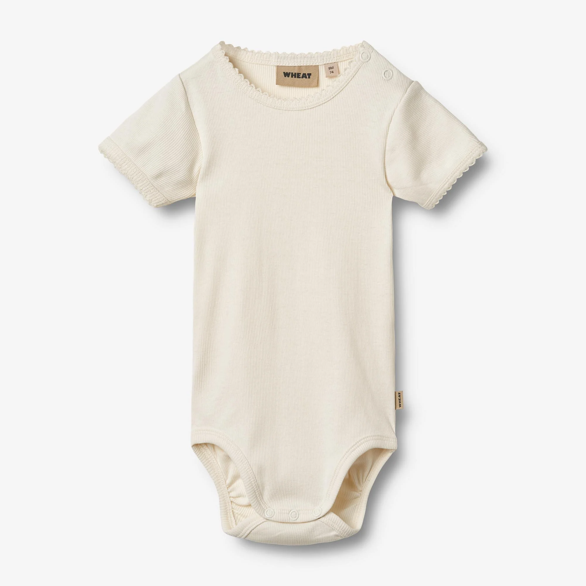 Rib Body S/S Lace Elisa - ivory