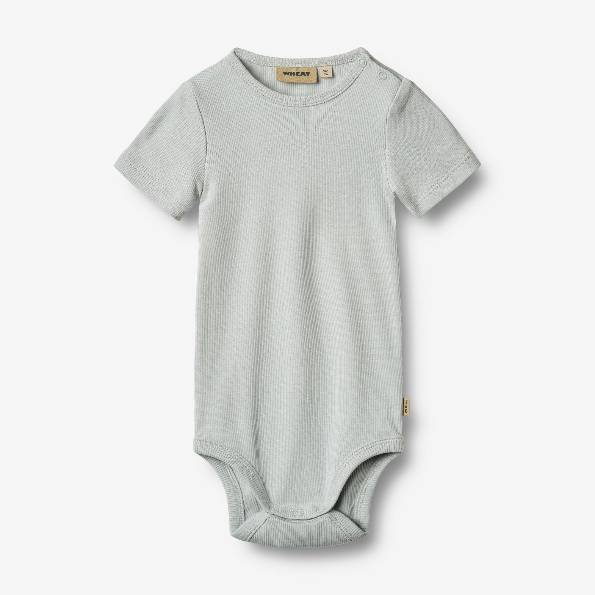 Rib Body S/S Timo - soft blue