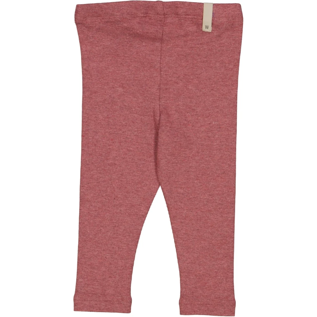 Rib Leggings - dark rouge melange - Image 2
