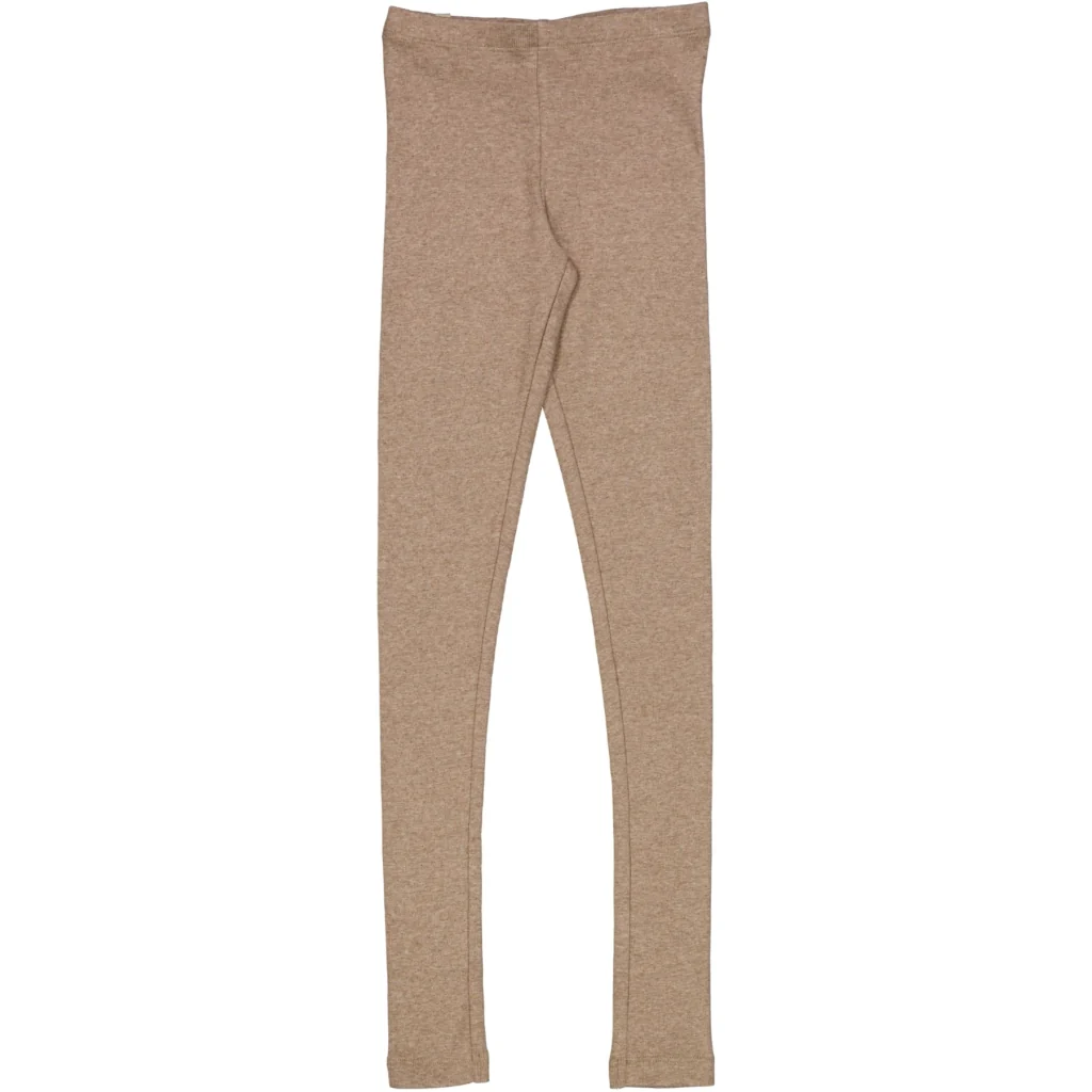 Rib Leggings - khaki melange