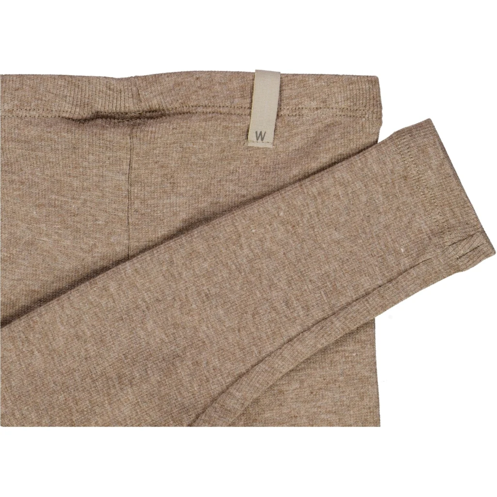 Rib Leggings - khaki melange - Image 3