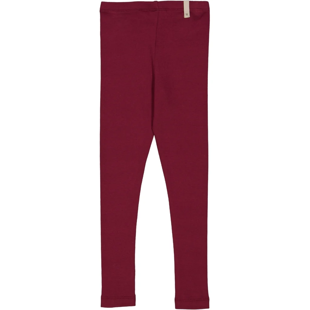 Rib Leggings - red plum - Image 2