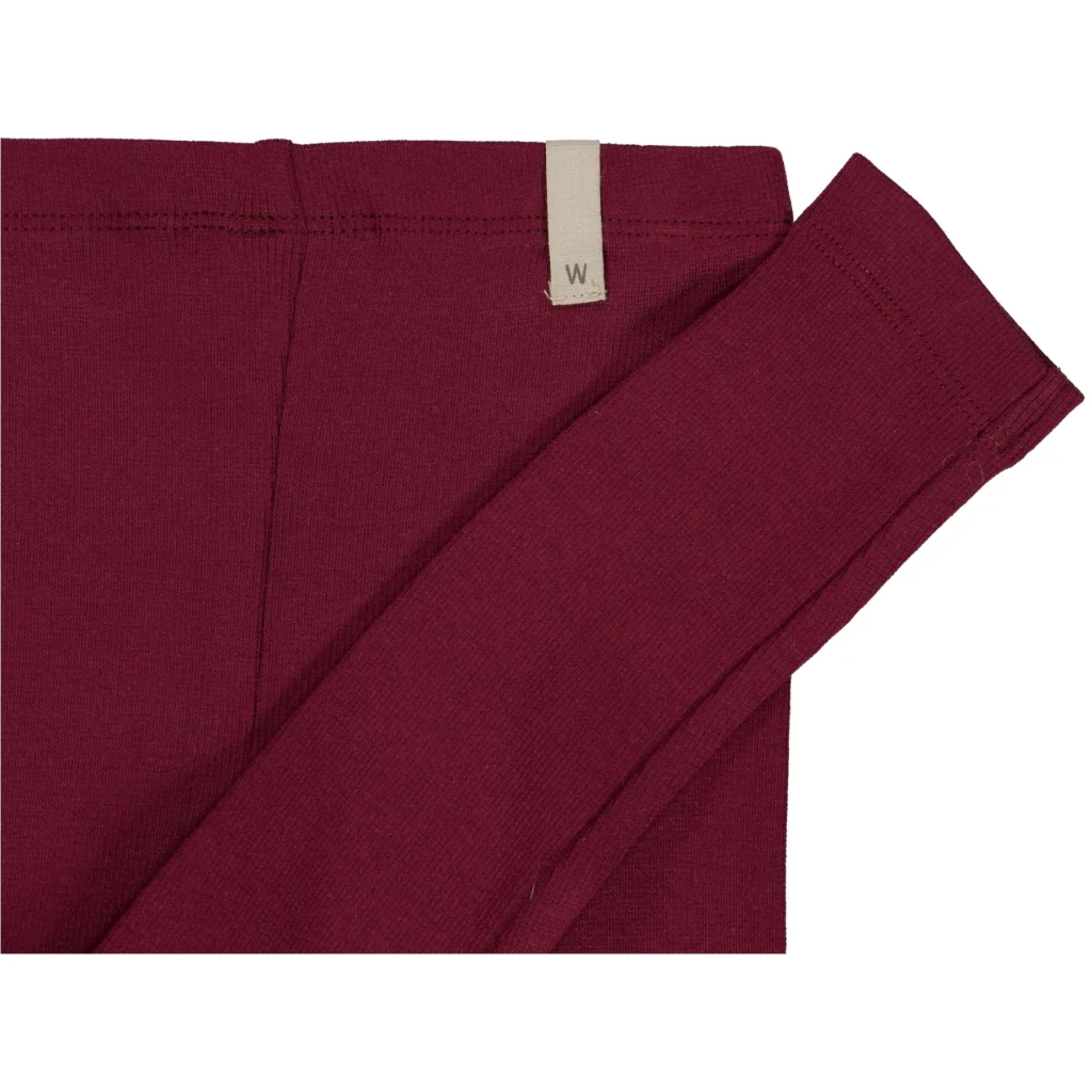 Rib Leggings - red plum - Image 3