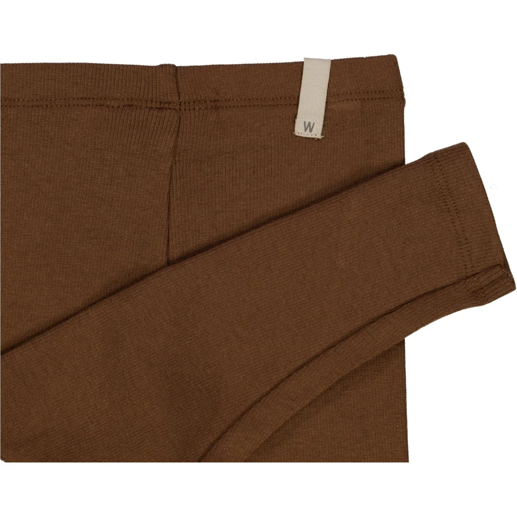 Rib Leggings - walnut - Image 3