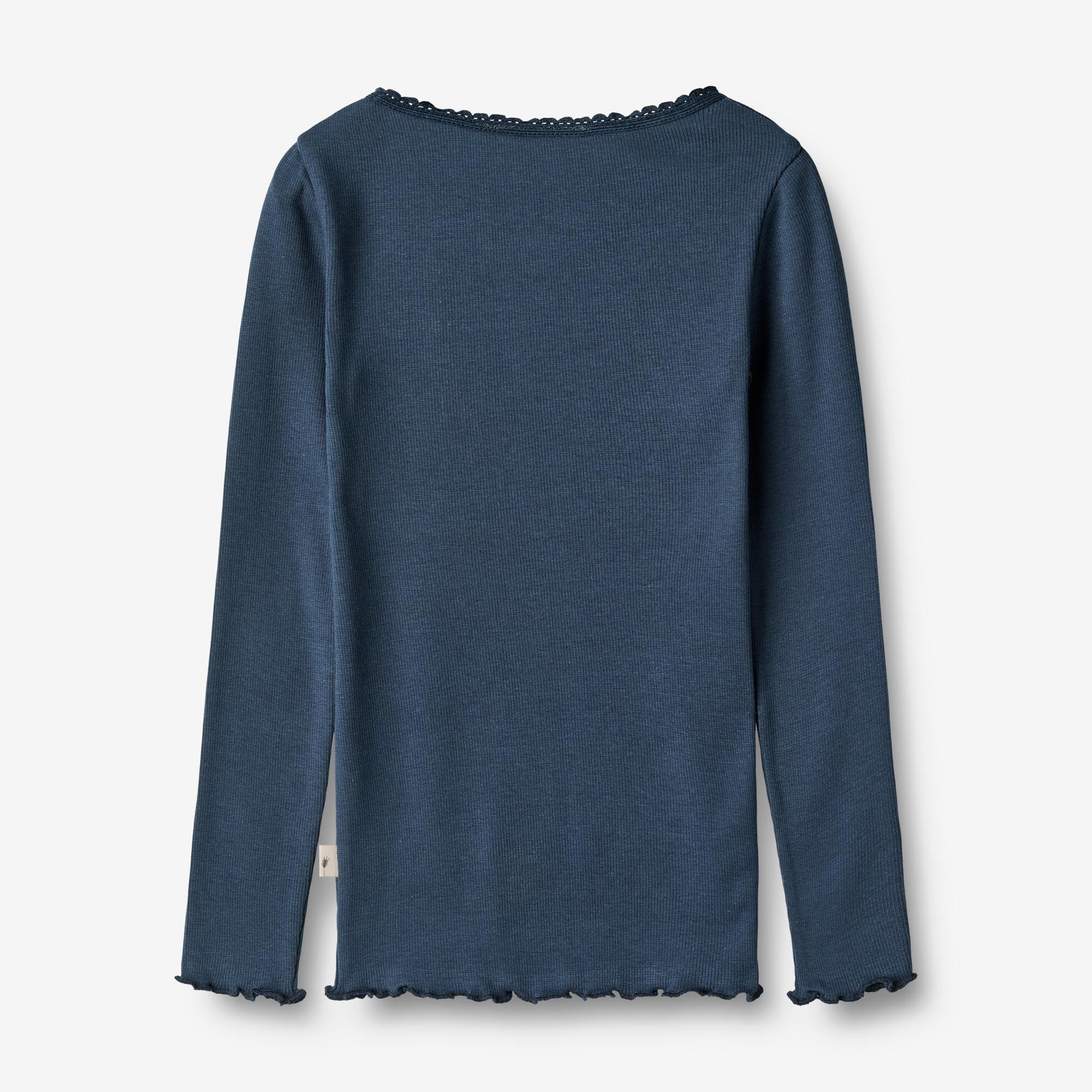Rib T-Shirt L/S Reese - blue waves - Image 2